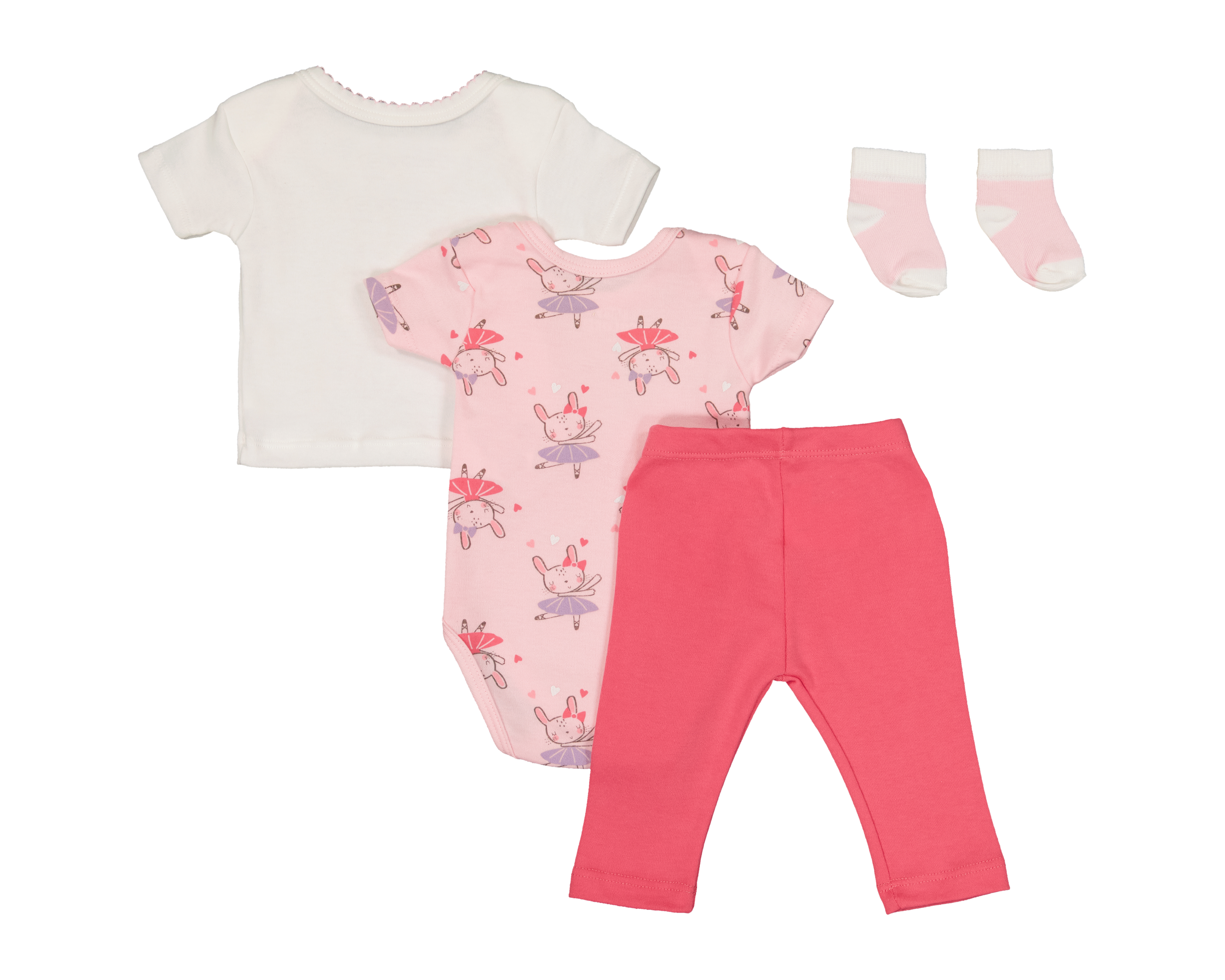 Foto 2 | Foto 2 | Conjunto para Bebé Niña Baby Colors 4 Piezas