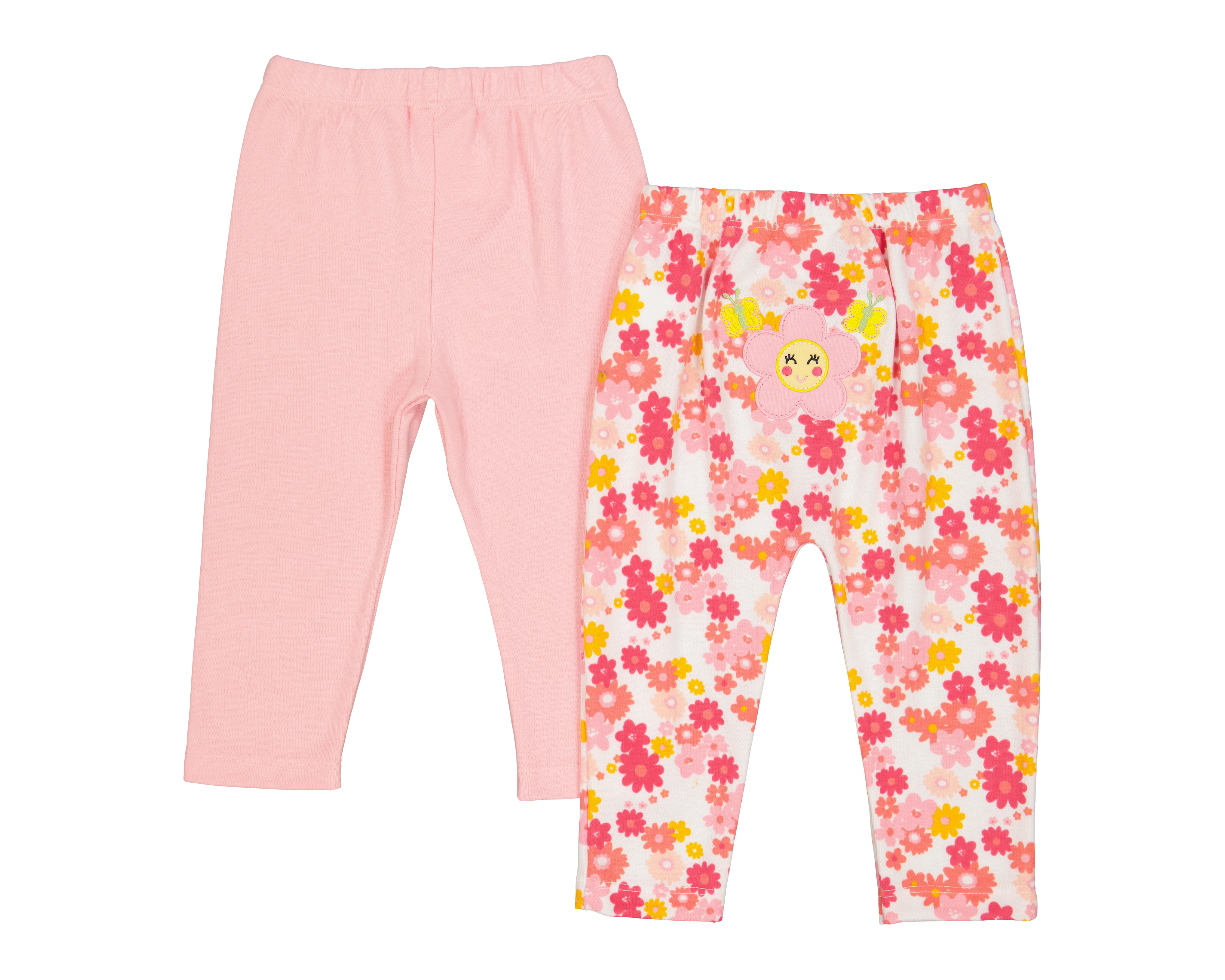 Foto 2 | Foto 2 | Leggings para Bebé Niña Baby Colors Rosa 2 Piezas