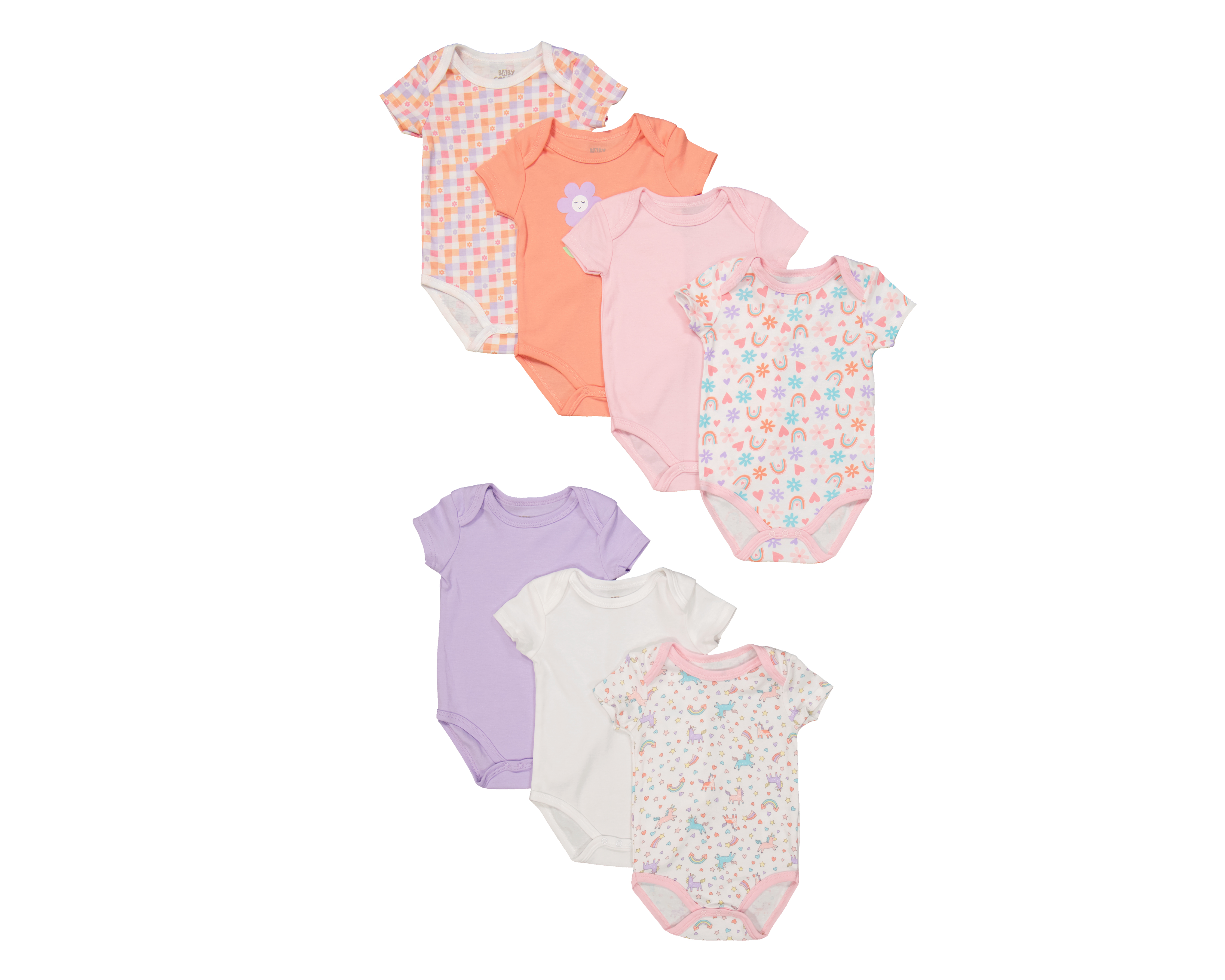 Pañalero para Bebé Niña Baby Colors Estampado 7 Piezas