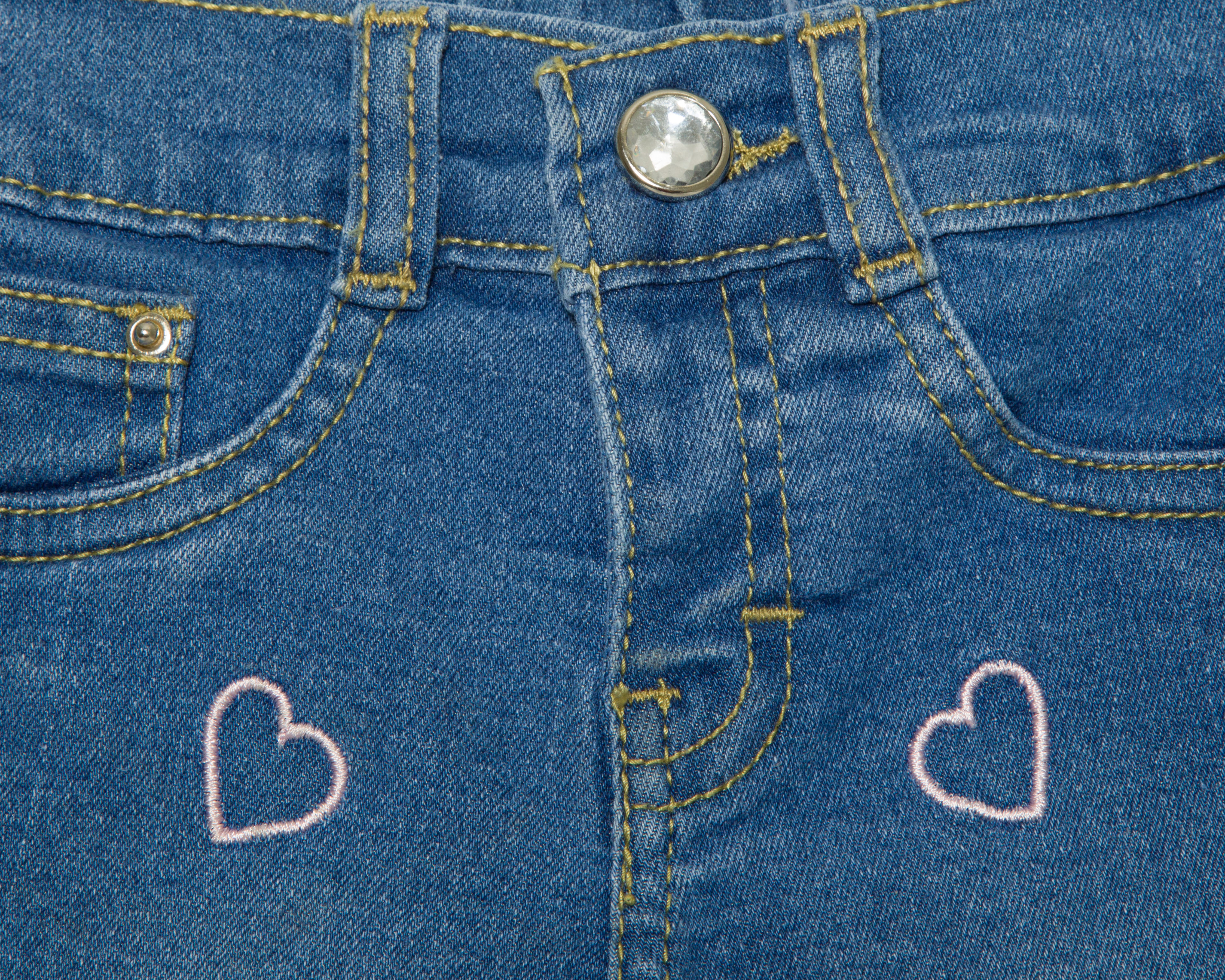 Foto 4 pulgar | Foto 3 | Pantalón para Bebé Niña Baby Colors de Mezclilla