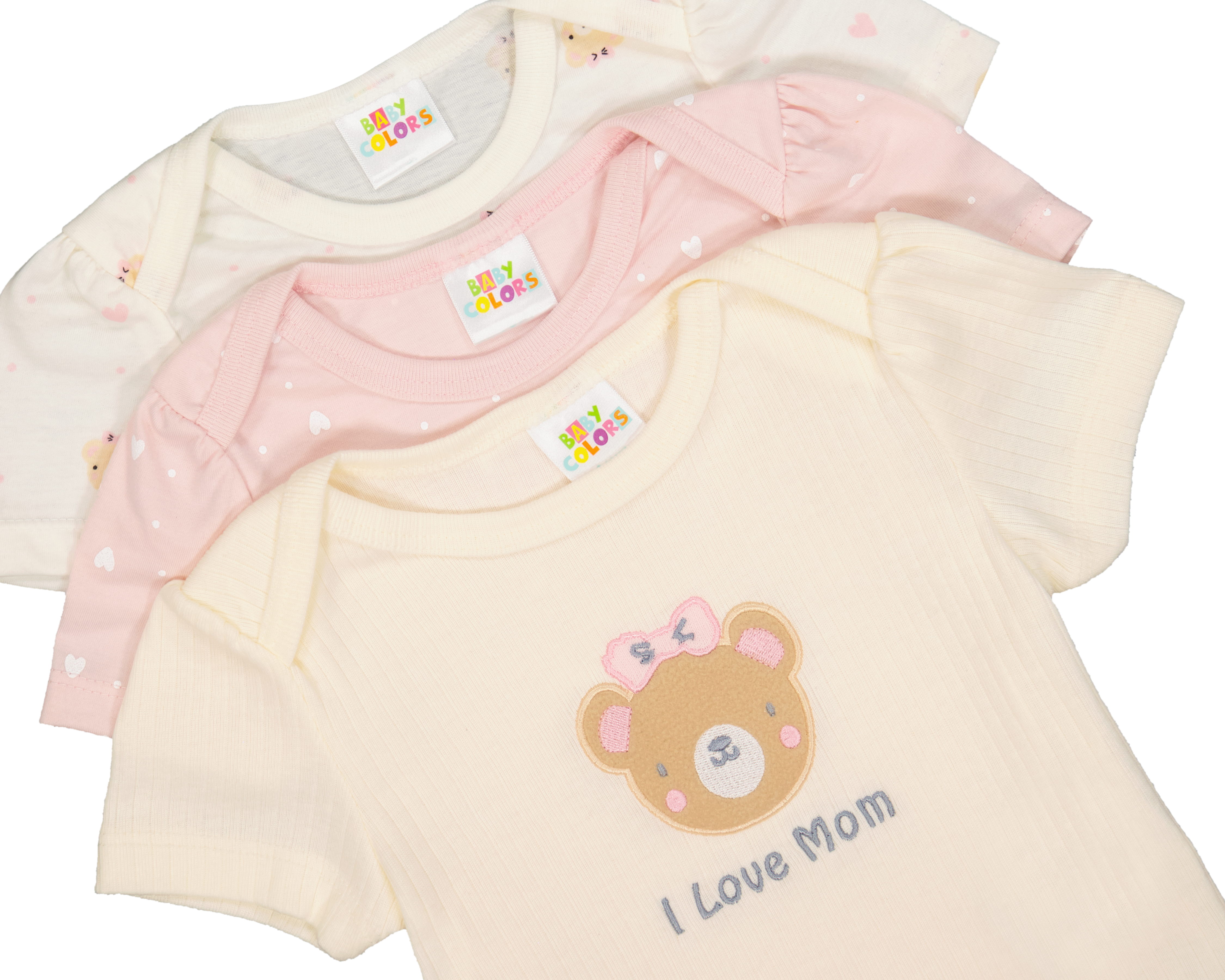 Foto 4 | Foto 4 | Pañalero para Bebé Niña Baby Colors 3 Piezas