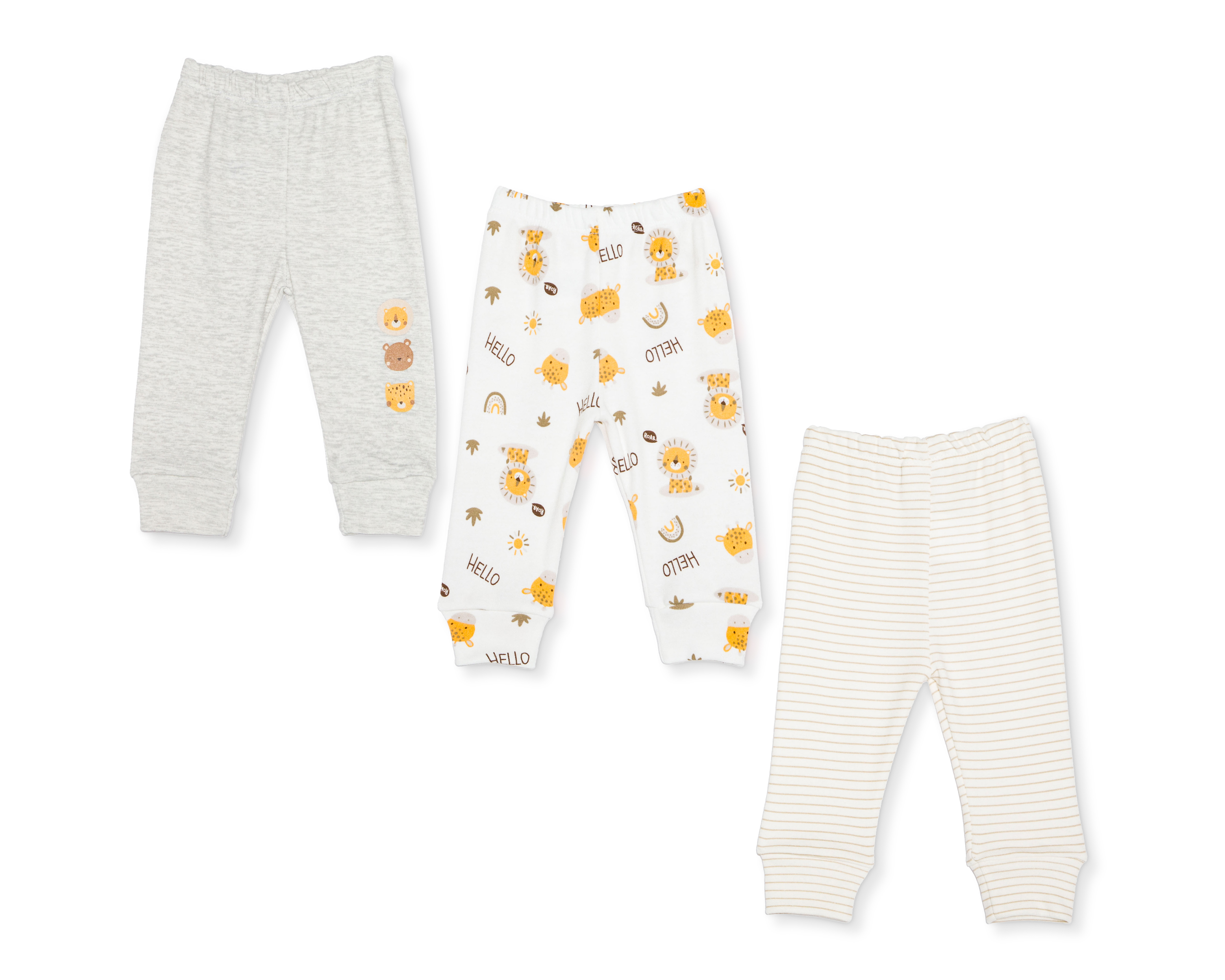 Foto 2 pulgar | Foto 1 | Pantalón para Bebé Niño Baby Colors 3 Piezas