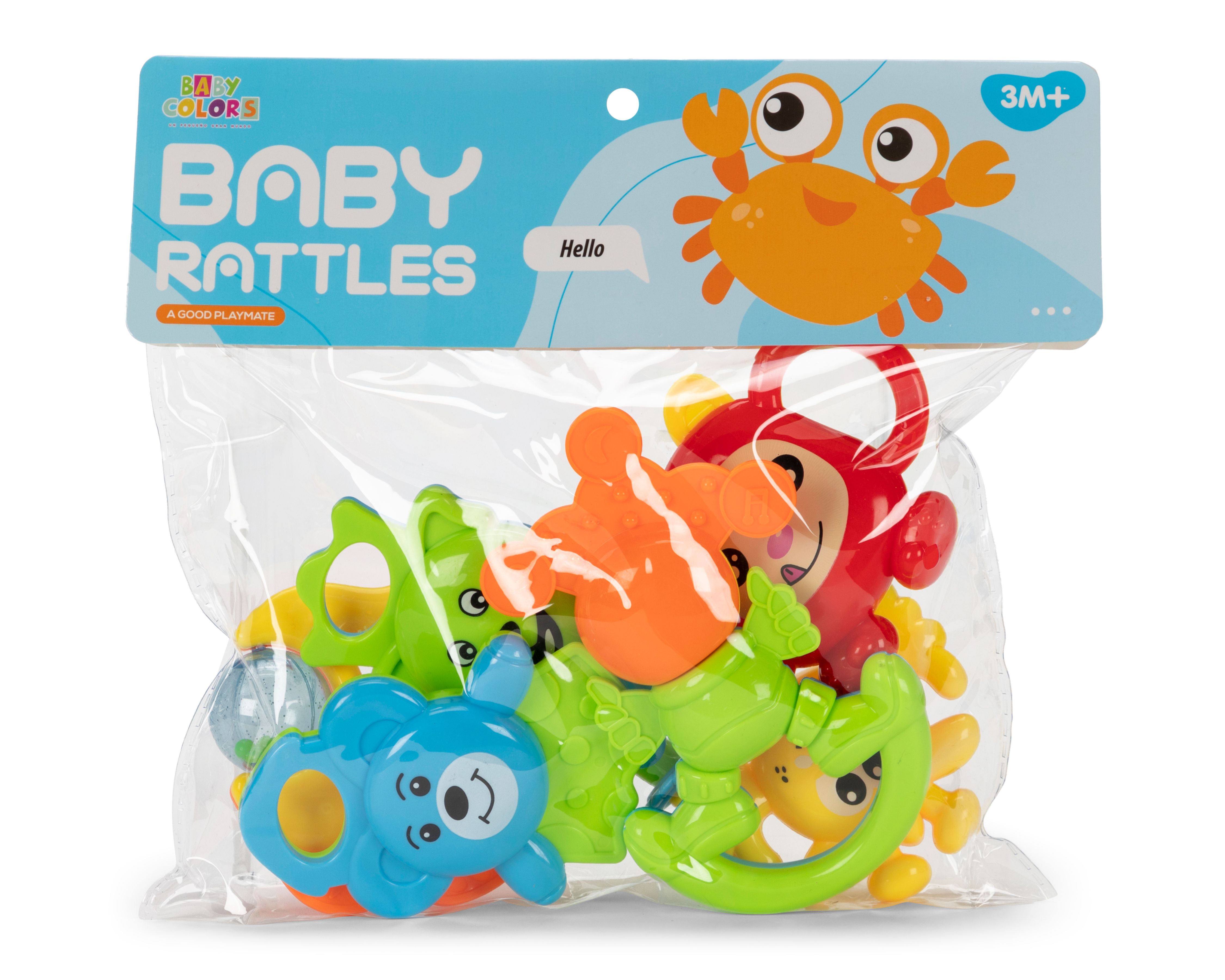 Foto 2 pulgar | Foto 1 | Sonaja para Bebé Baby Colors 6 Piezas