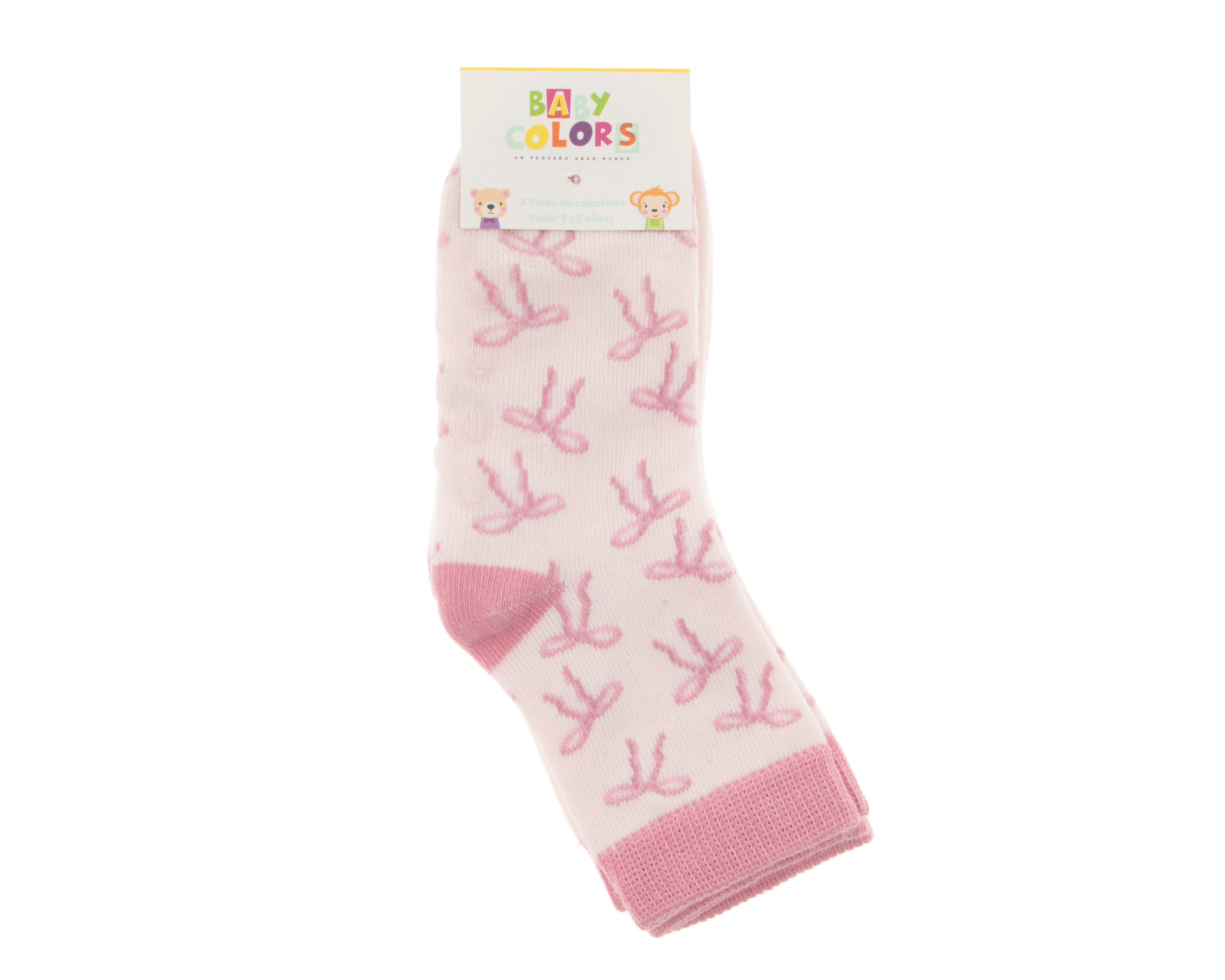 Foto 3 | Foto 3 | Calcetas Baby Colors para Bebé Niña 3 Pares