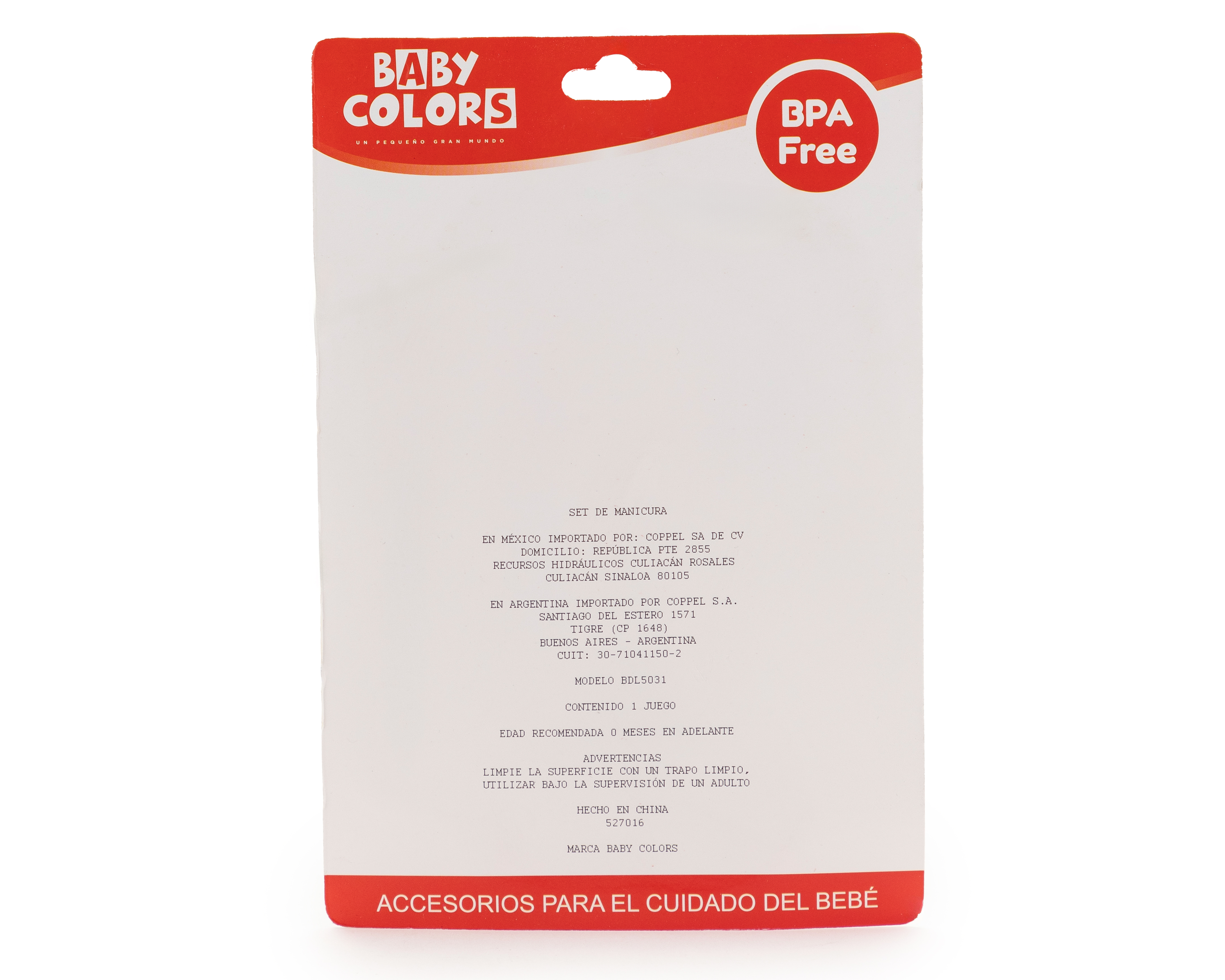 Foto 3 pulgar | Foto 2 | Set de Cortaúñas y Limpiador de Nariz para Bebé Baby Colors 4 Piezas