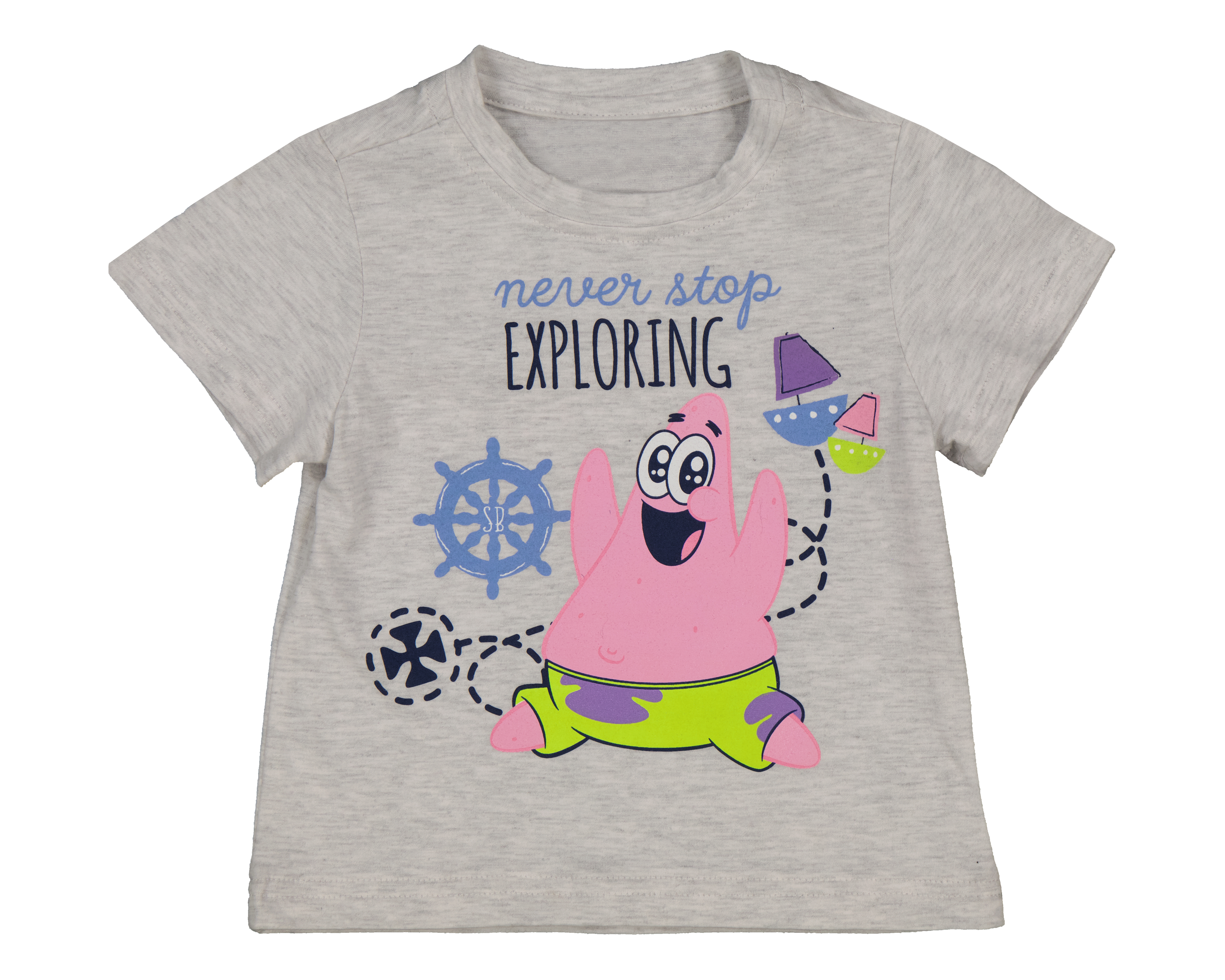 Foto 2 pulgar | Foto 1 | Playera para Bebé Niño Bob Esponja Gris