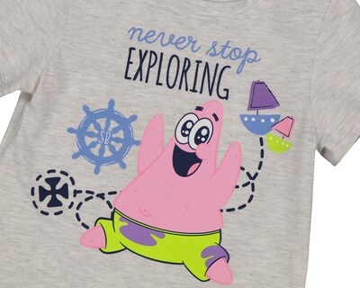 Foto 3 | Foto 3 | Playera para Bebé Niño Bob Esponja Gris