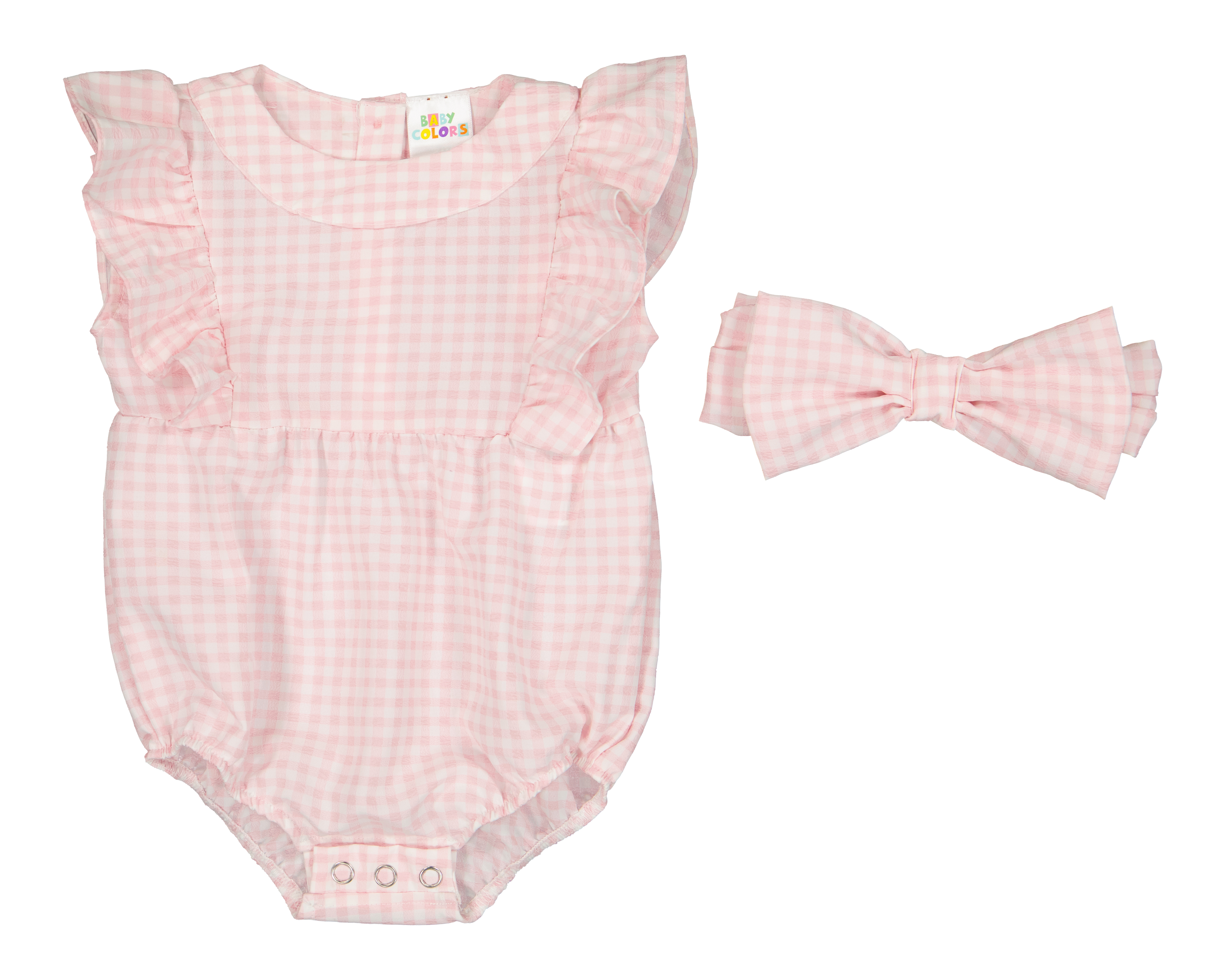 Foto 2 pulgar | Foto 1 | Pañalero para Bebé Niña Baby Colors con Diadema