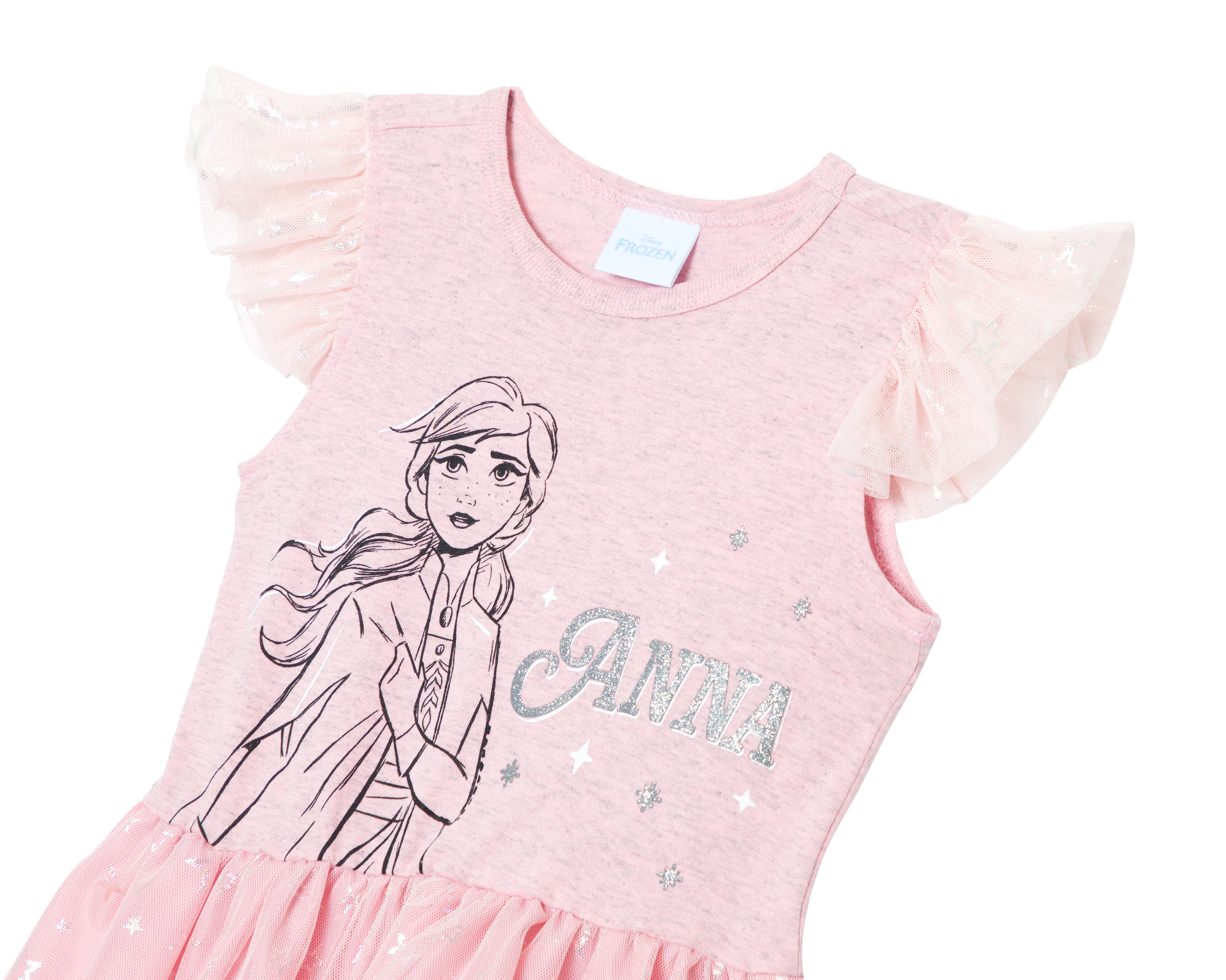 Foto 4 pulgar | Foto 3 | Vestido para Bebé Niña Disney Frozen Rosa