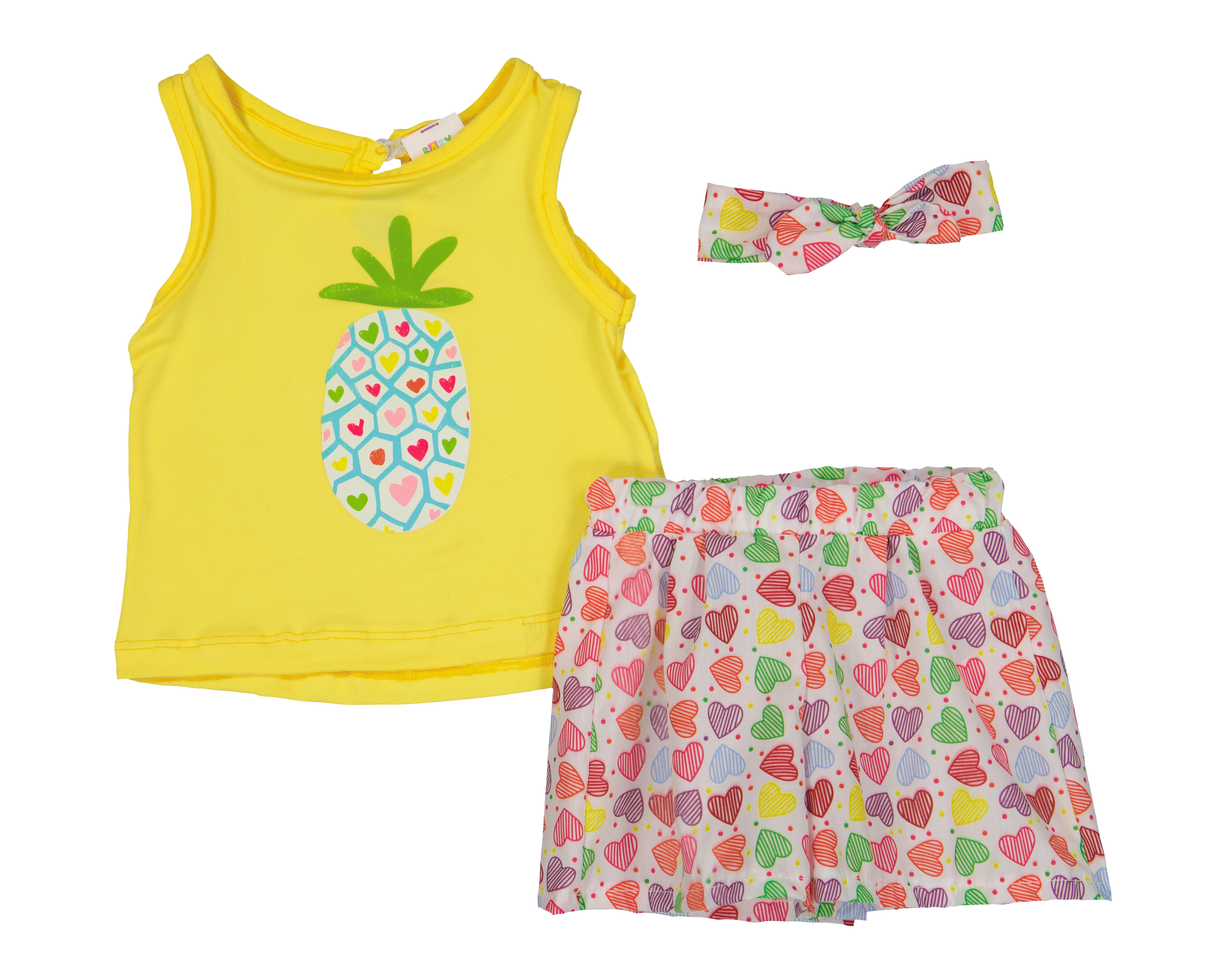 Foto 1 | Foto 1 | Conjunto para Bebé Niña Baby Colors 3 Piezas