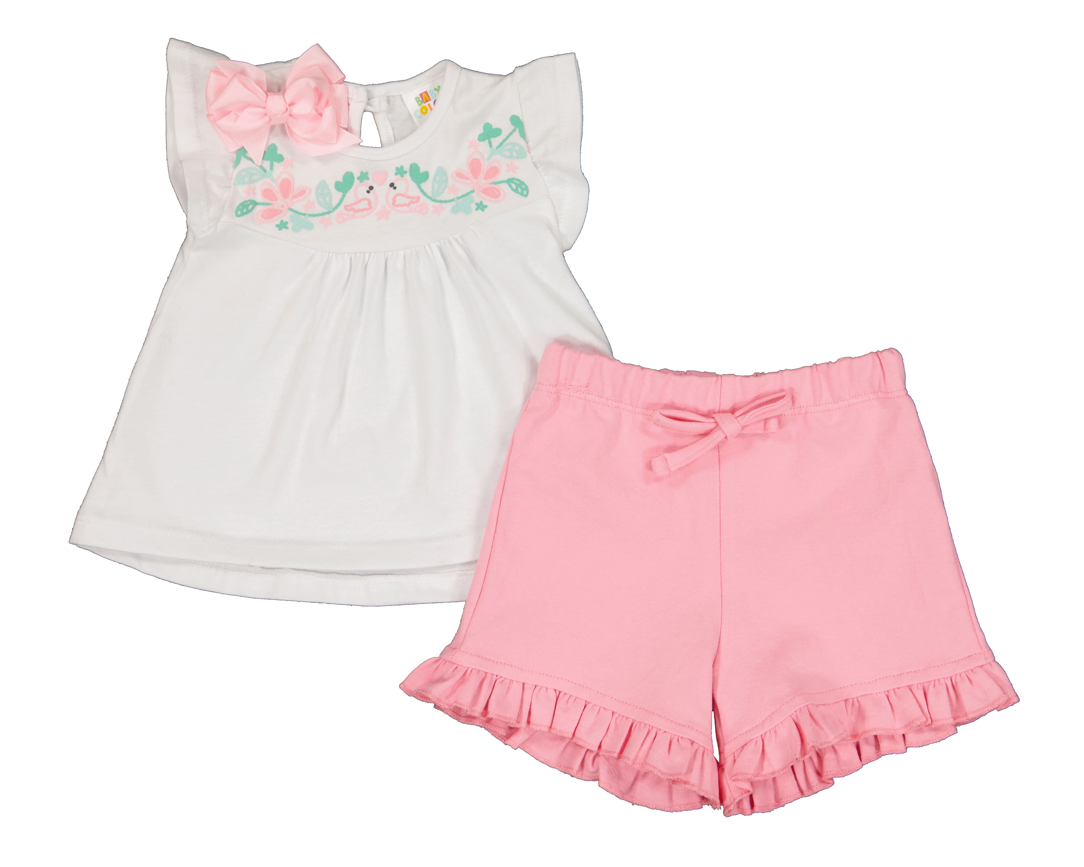 Foto 2 pulgar | Foto 1 | Conjunto para Bebé Niña Baby Colors Rosa 2 Piezas