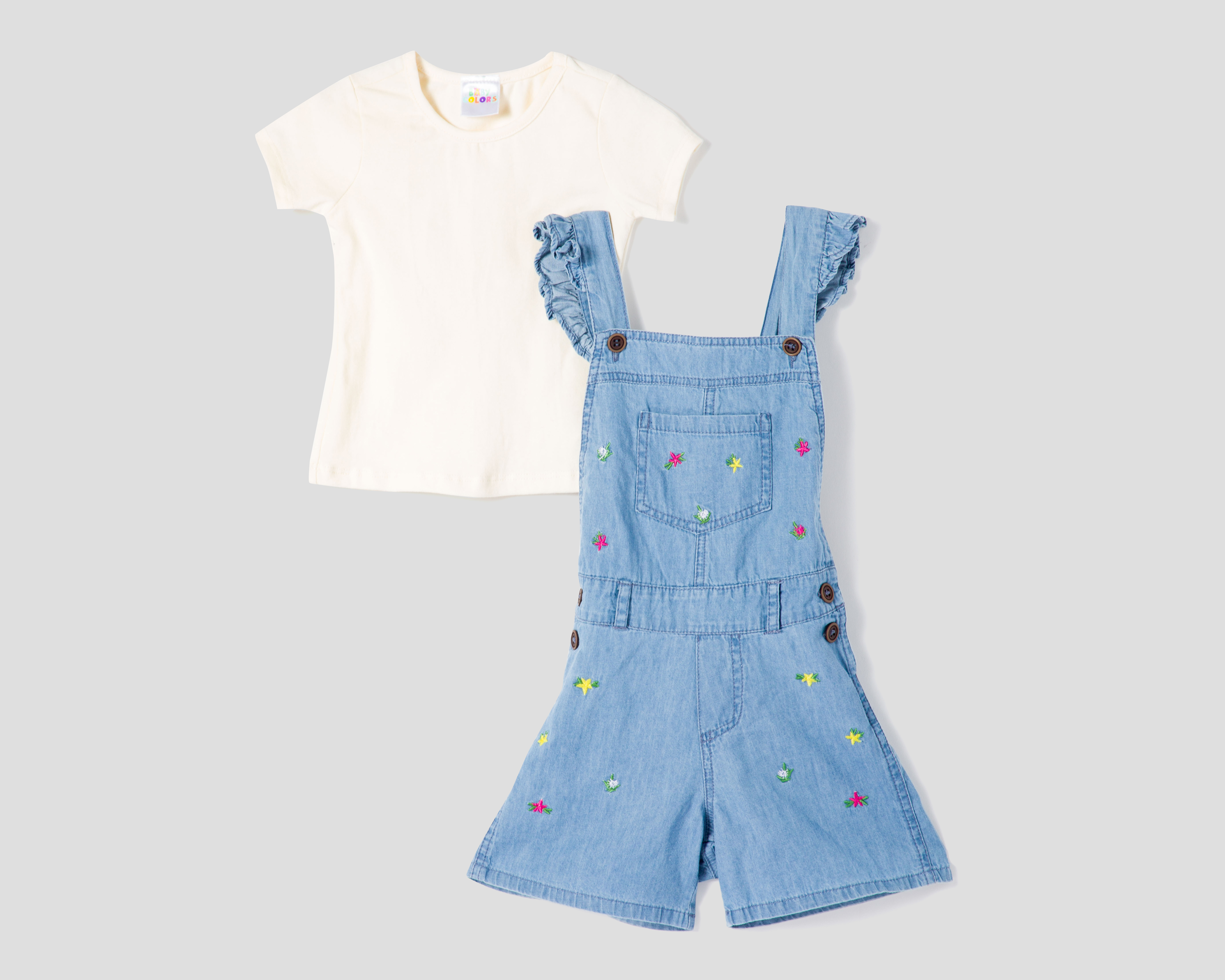Foto 1 | Foto 1 | Overol y Playera para Bebé Niña Baby Colors