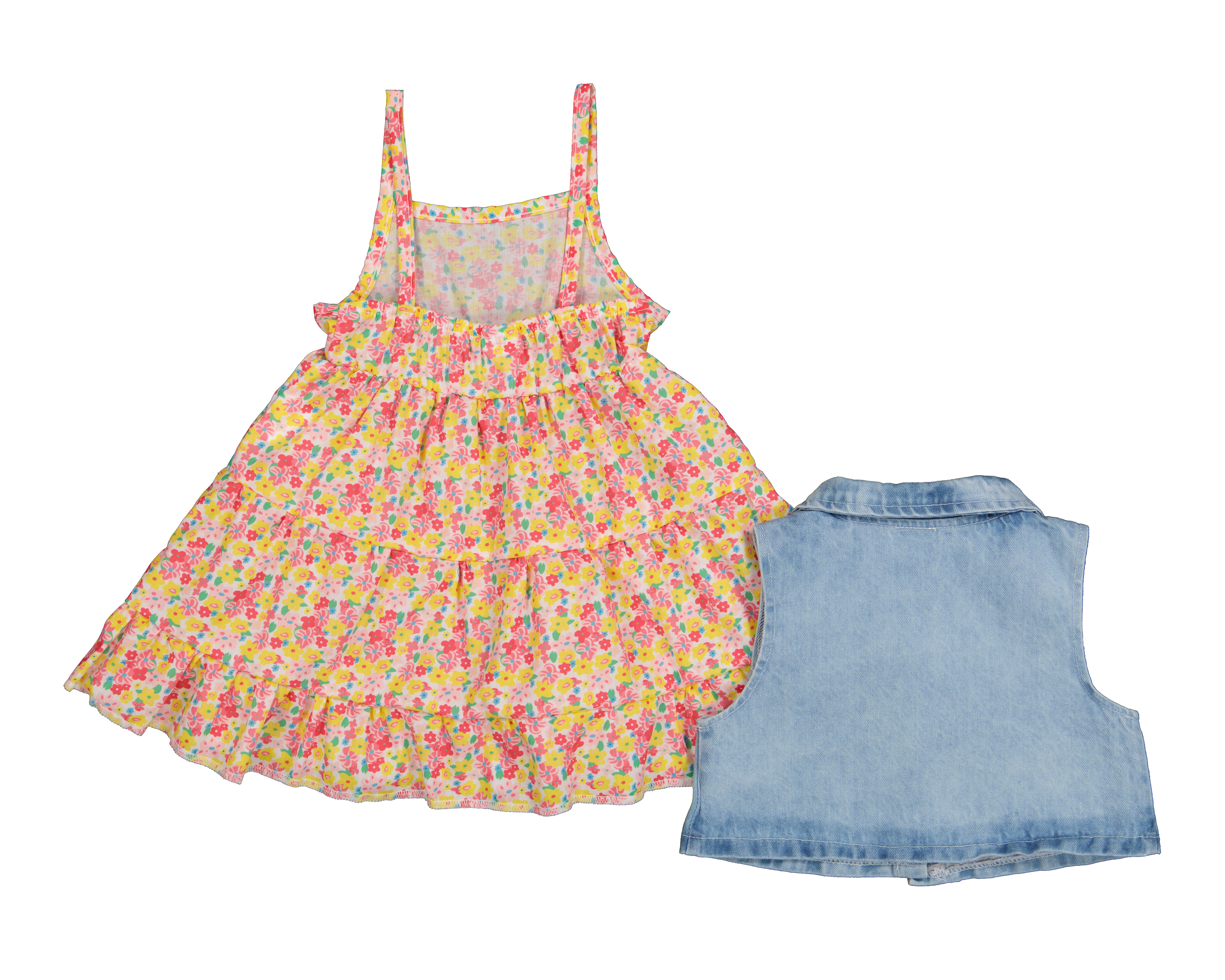 Foto 2 | Foto 2 | Vestido y Chaleco para Bebé Niña Baby Colors 2 Piezas