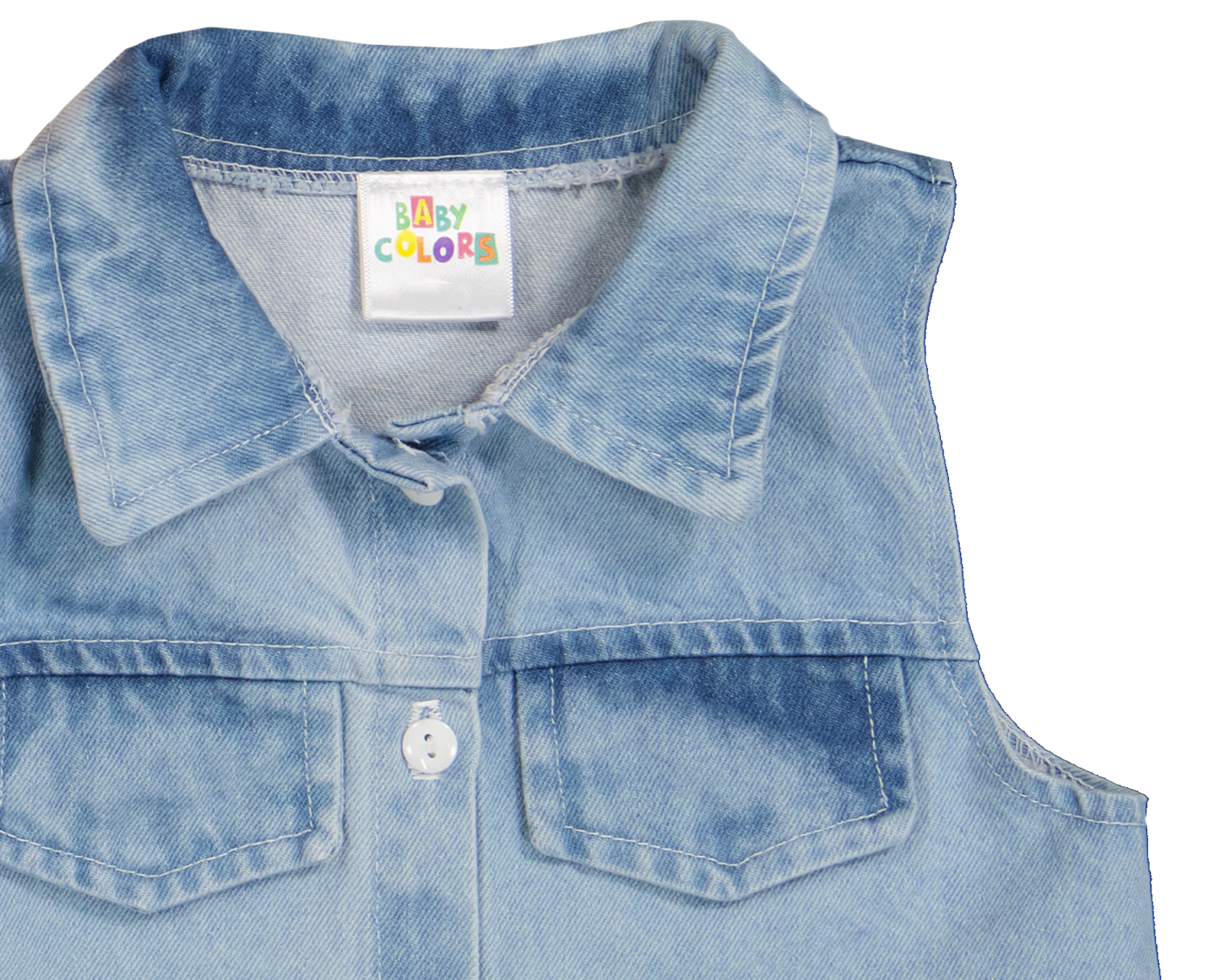 Foto 5 pulgar | Foto 4 | Vestido y Chaleco para Bebé Niña Baby Colors 2 Piezas