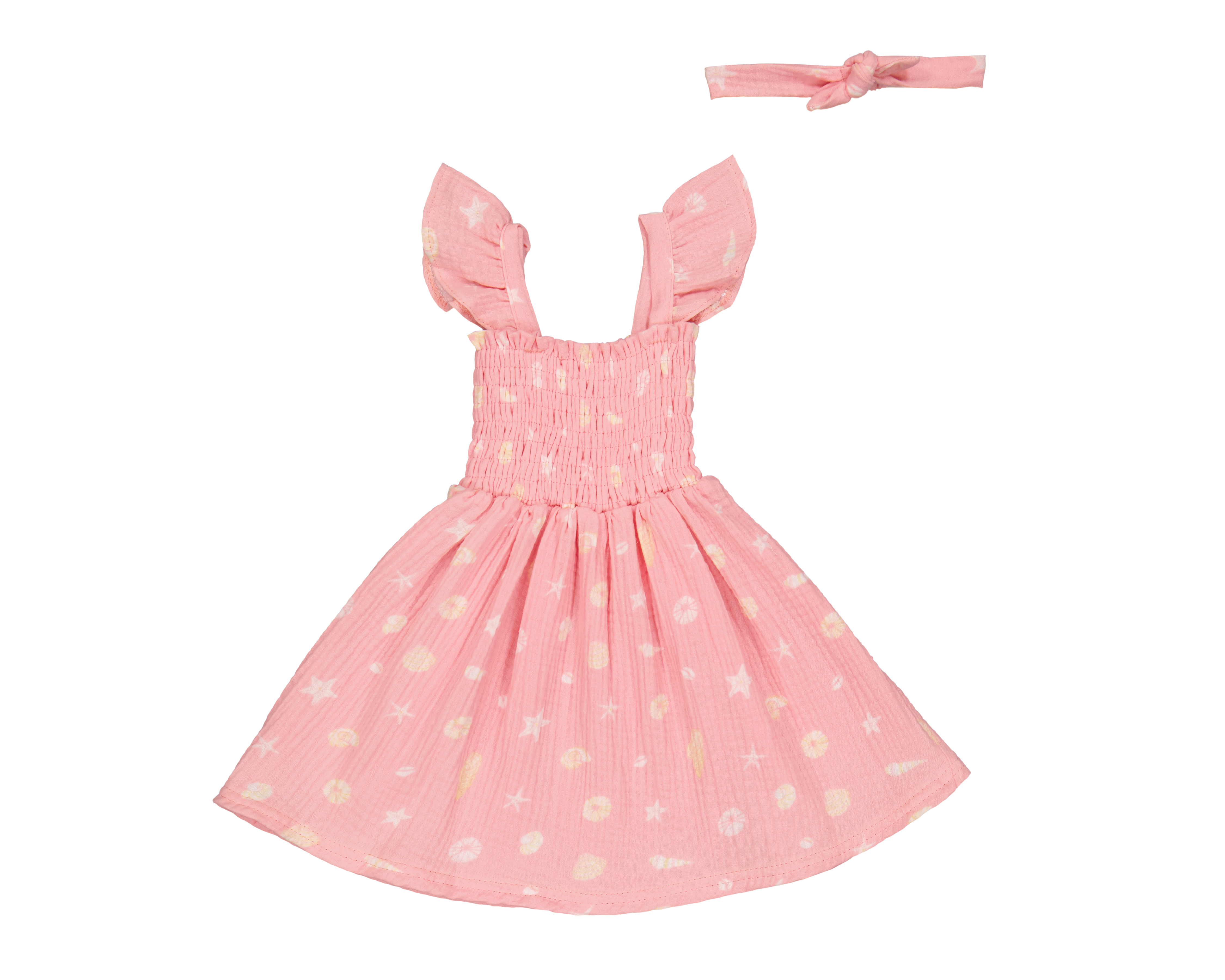 Vestido para Bebé Niña Baby Colors de Algodón con Diadema