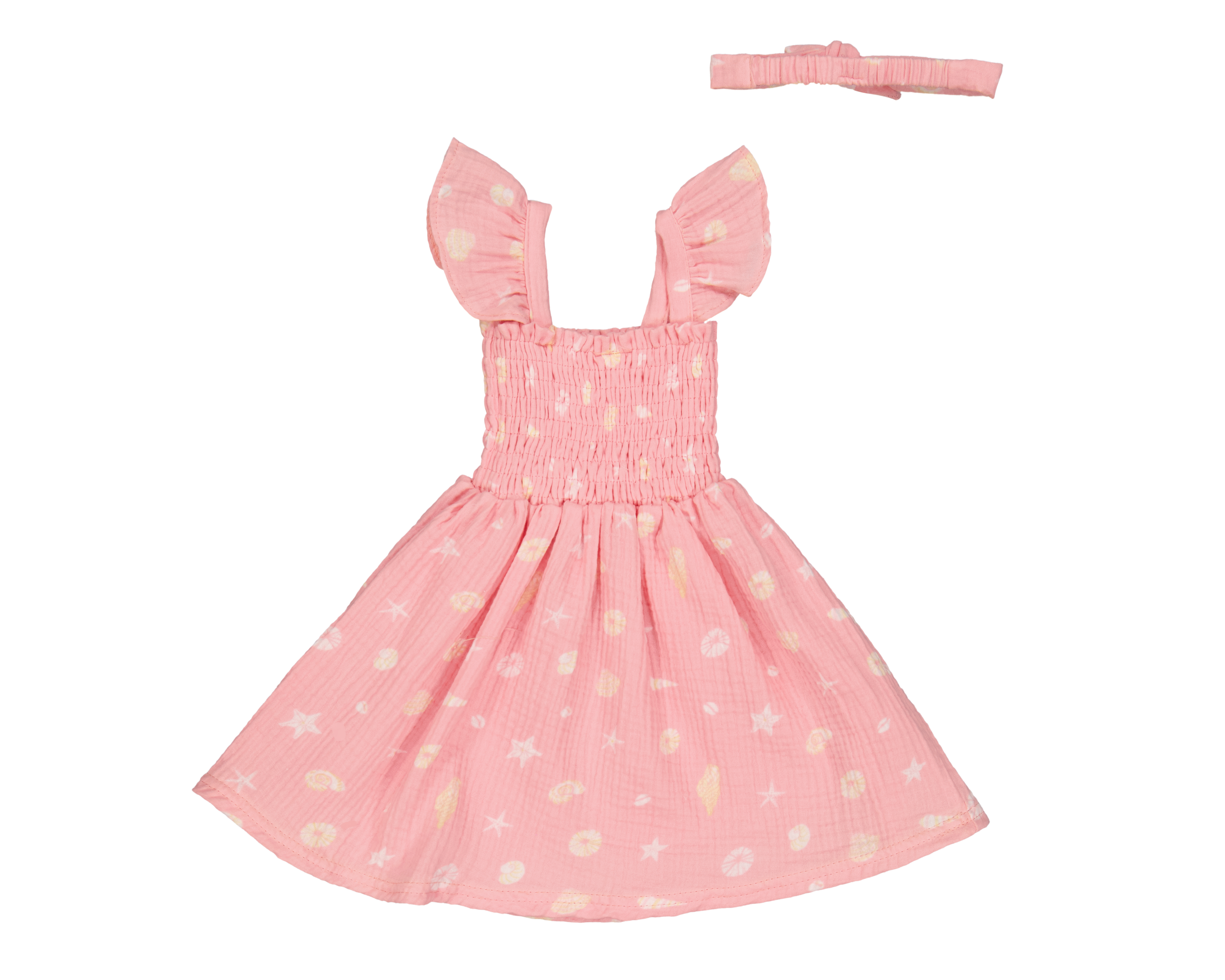 Foto 2 | Foto 2 | Vestido para Bebé Niña Baby Colors de Algodón con Diadema