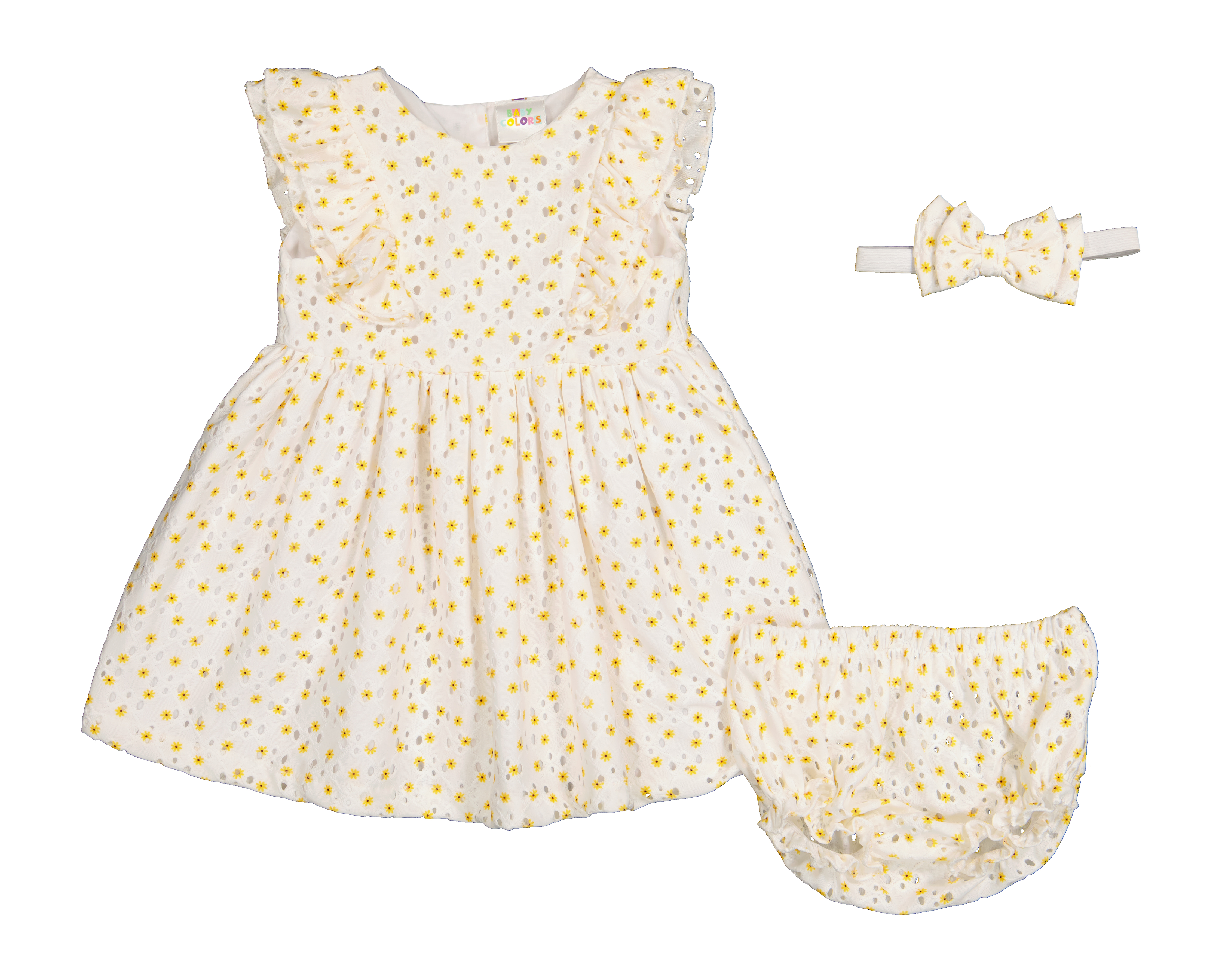 Vestido para Bebé Niña Baby Colors con Calzón y Tiara