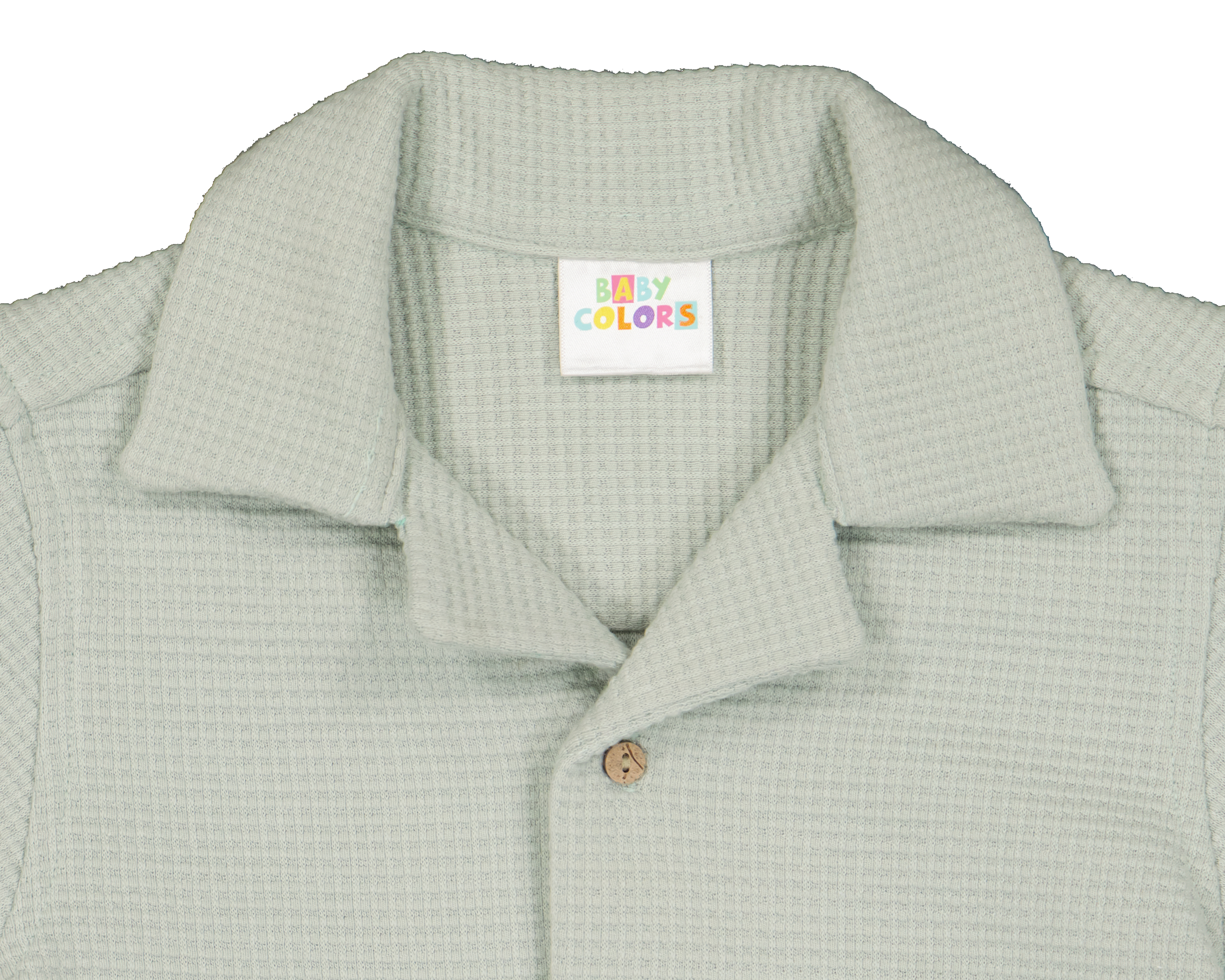 Foto 4 pulgar | Foto 3 | Camisa para Bebé Niño Baby Colors de Algodón Verde