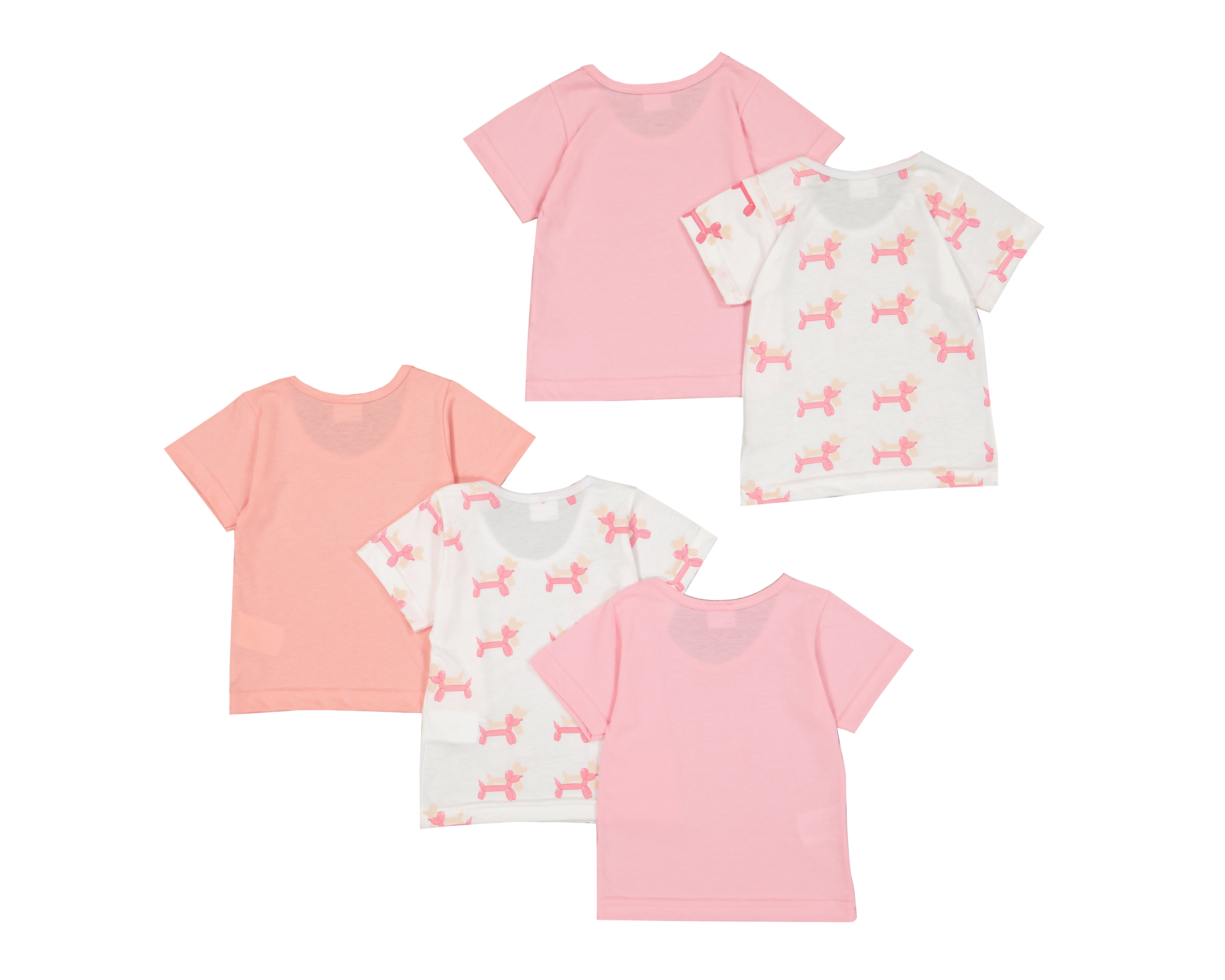 Foto 3 pulgar | Foto 2 | Playera para Bebé Niña Baby Colors con Estampado 5 Piezas