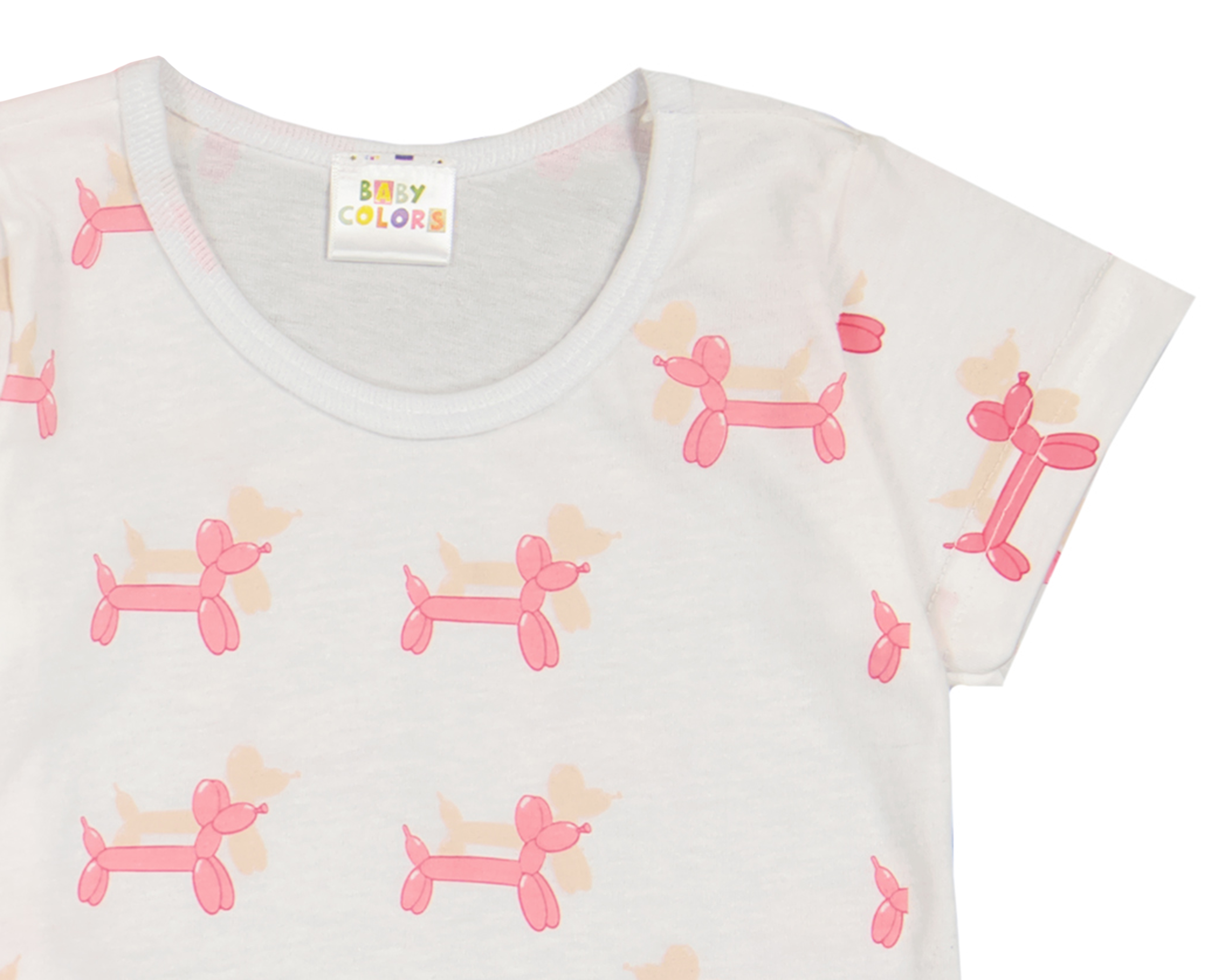 Foto 4 pulgar | Foto 3 | Playera para Bebé Niña Baby Colors con Estampado 5 Piezas