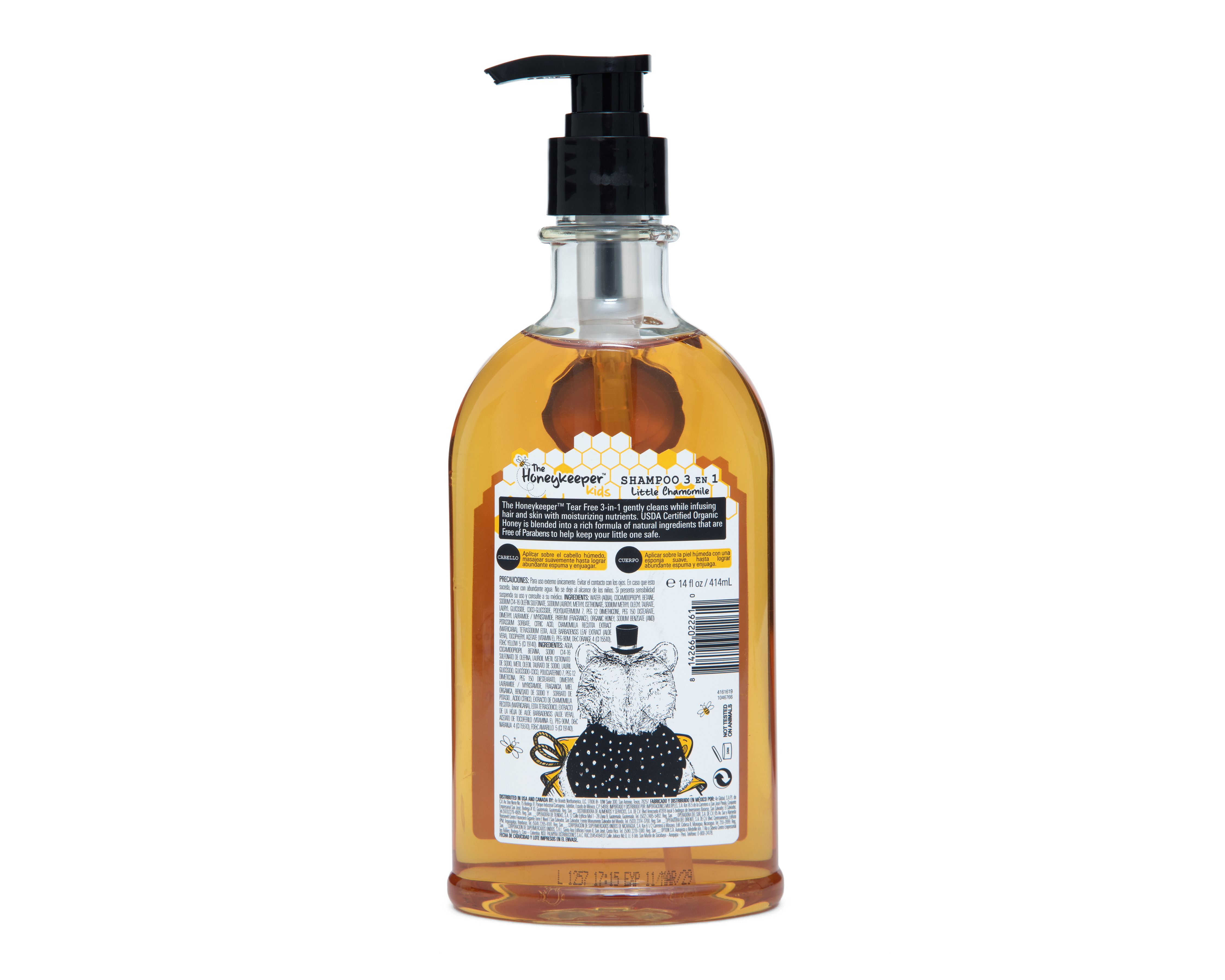 Foto 3 pulgar | Foto 2 | Shampoo 3 en 1 The Honeykeeper con Extracto de Manzanilla y Miel 414 ml