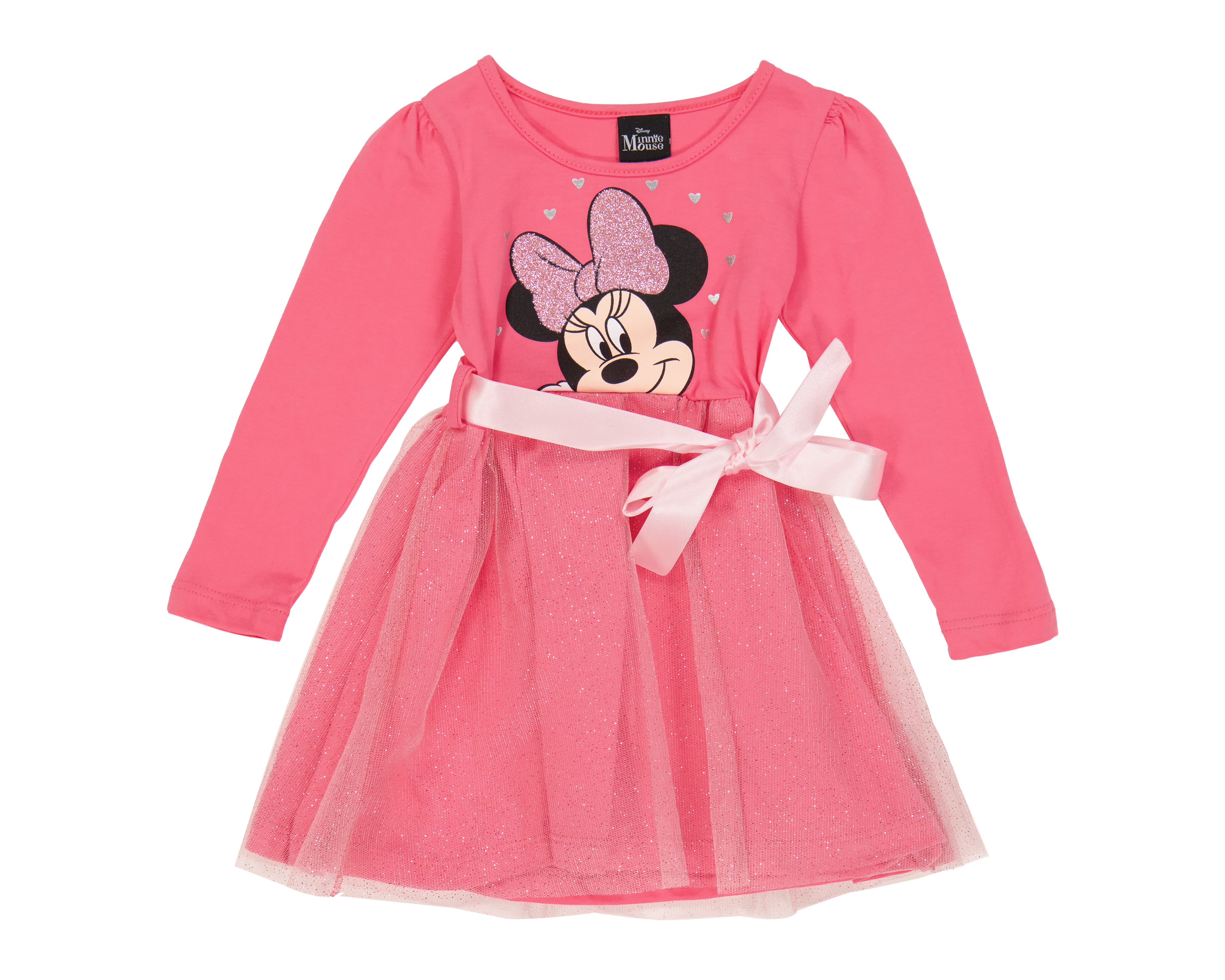 Foto 2 pulgar | Foto 1 | Vestido para Bebé Niña Disney Minnie Mouse de Algodón con Cinturón