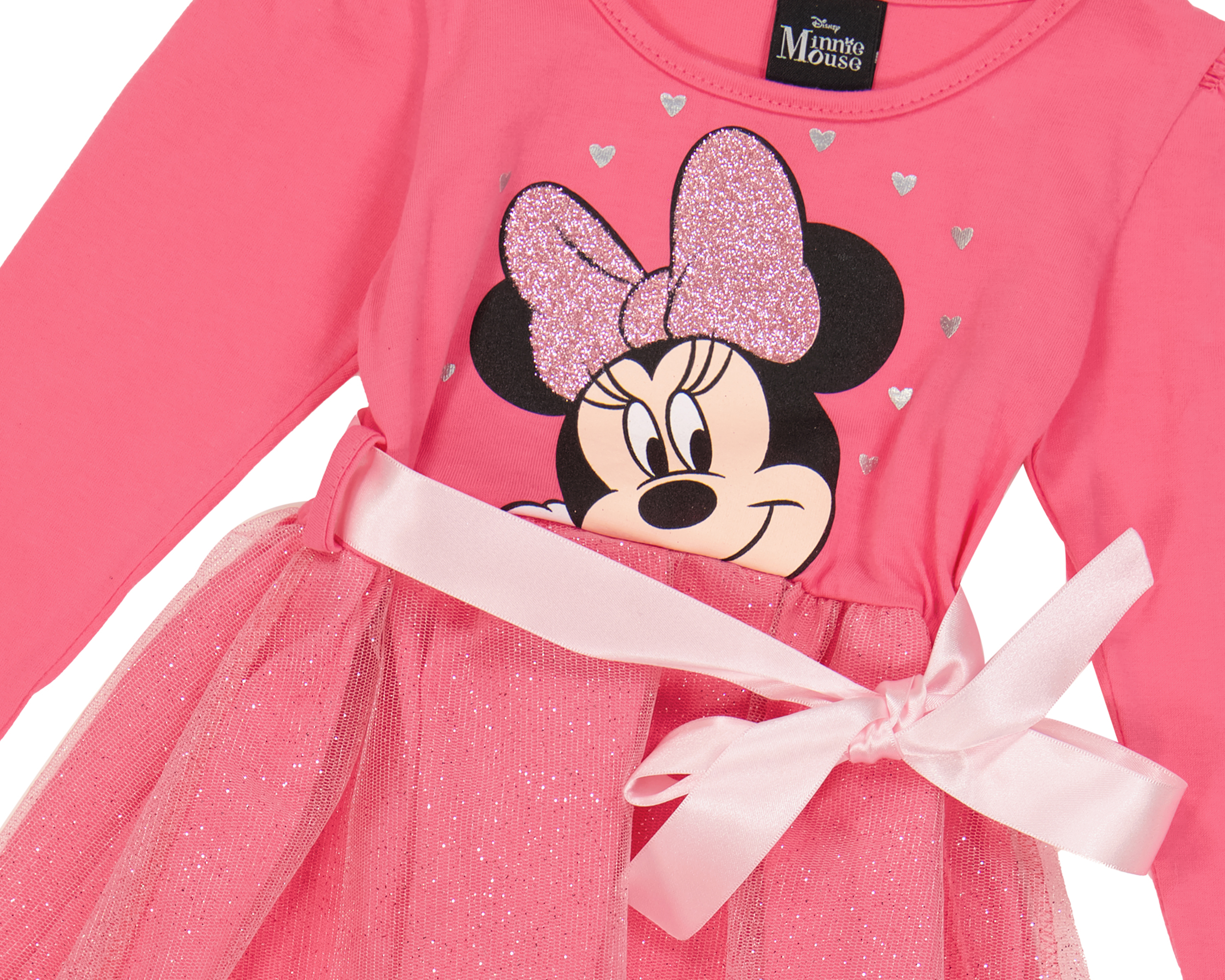 Foto 4 pulgar | Foto 3 | Vestido para Bebé Niña Disney Minnie Mouse de Algodón con Cinturón