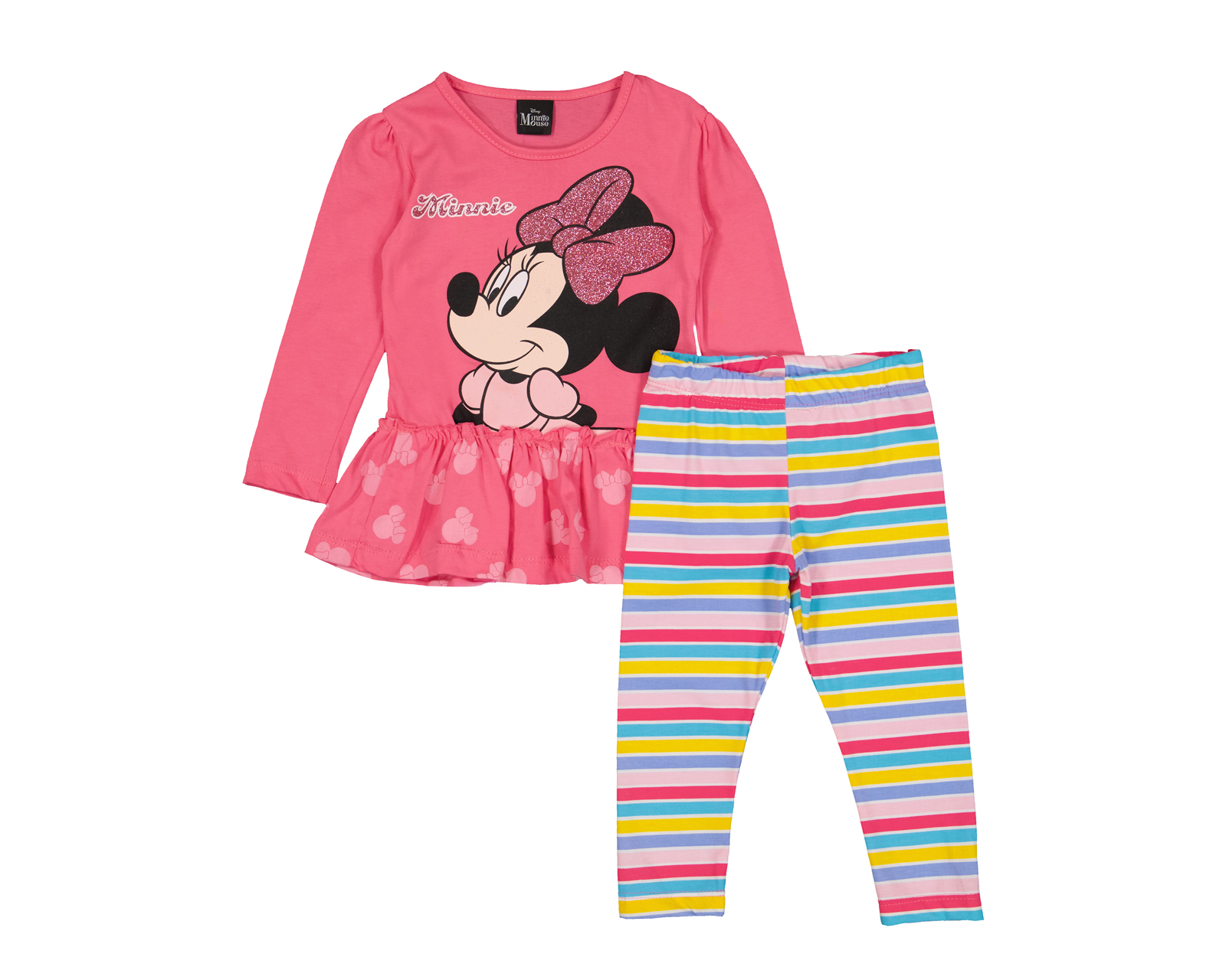 Foto 2 pulgar | Foto 1 | Blusa y Leggings de Algodón para Bebé Niña Disney Minnie Mouse