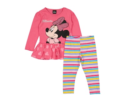 Foto 1 | Foto 1 | Blusa y Leggings de Algodón para Bebé Niña Disney Minnie Mouse