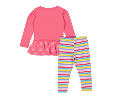 Foto 2 | Foto 2 | Blusa y Leggings de Algodón para Bebé Niña Disney Minnie Mouse