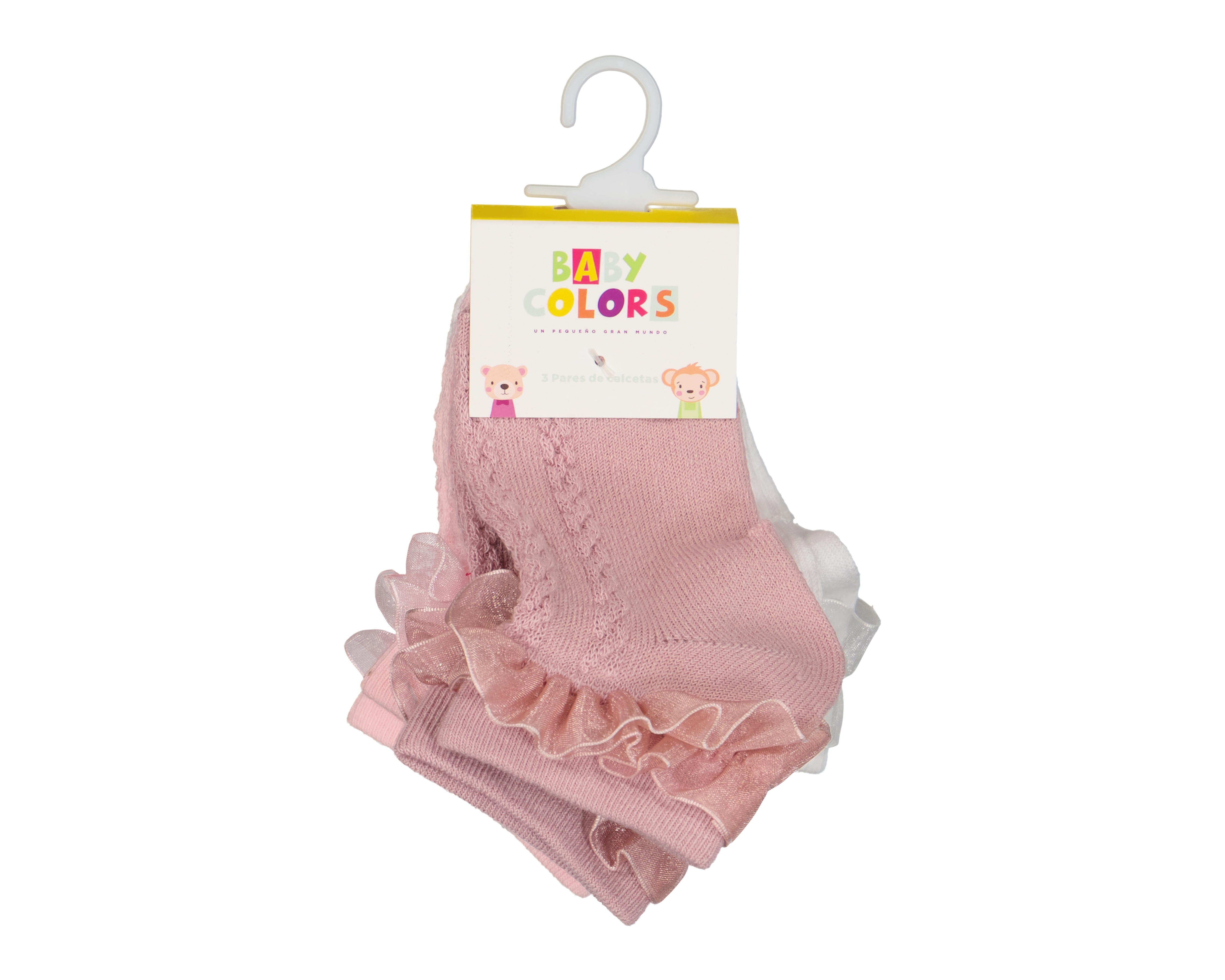 Foto 3 | Foto 3 | Calcetines para Bebé Niña Baby Colors 3 Pares