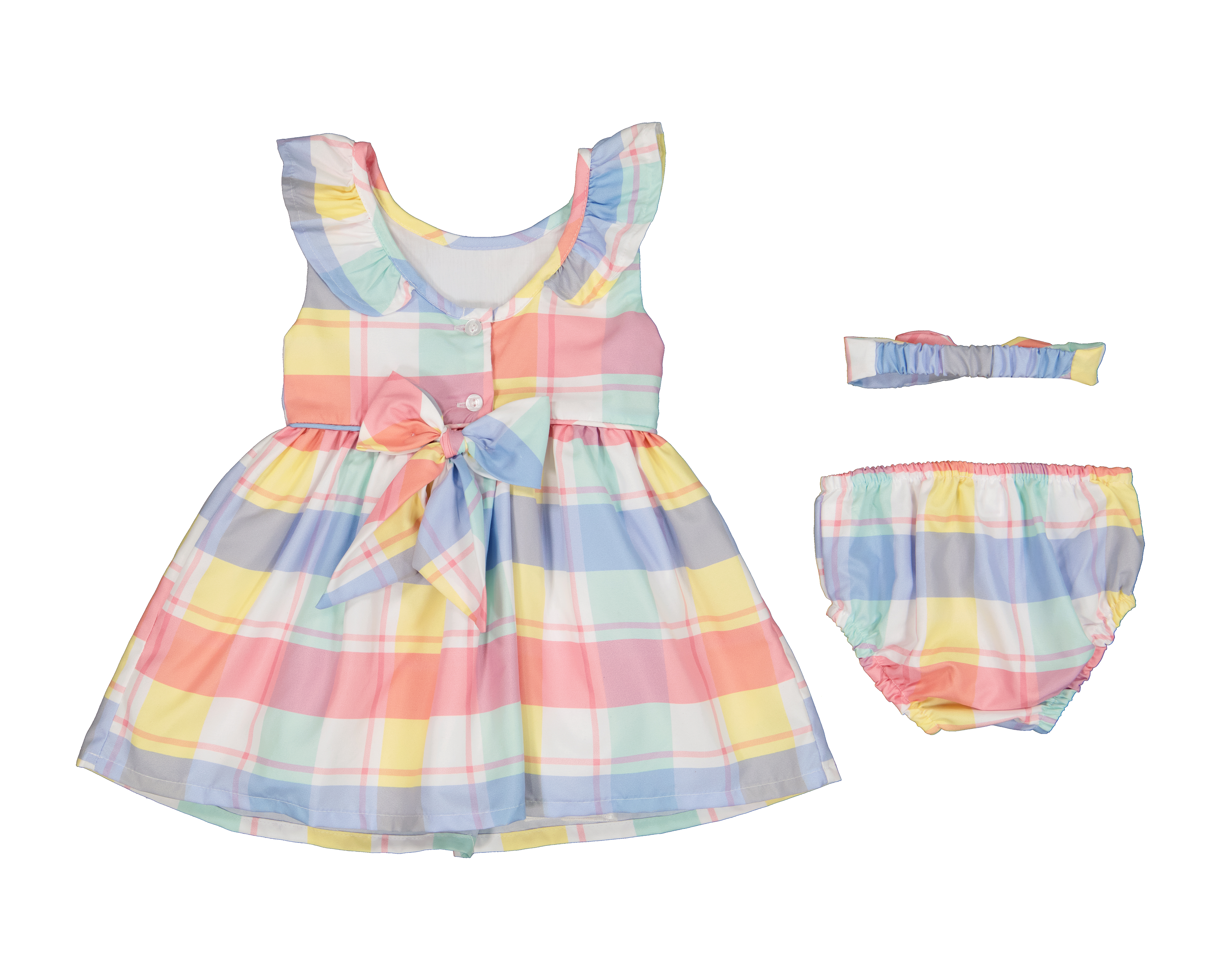 Foto 2 | Foto 2 | Vestido para Bebé Niña Baby Colors Multicolor 3 Piezas