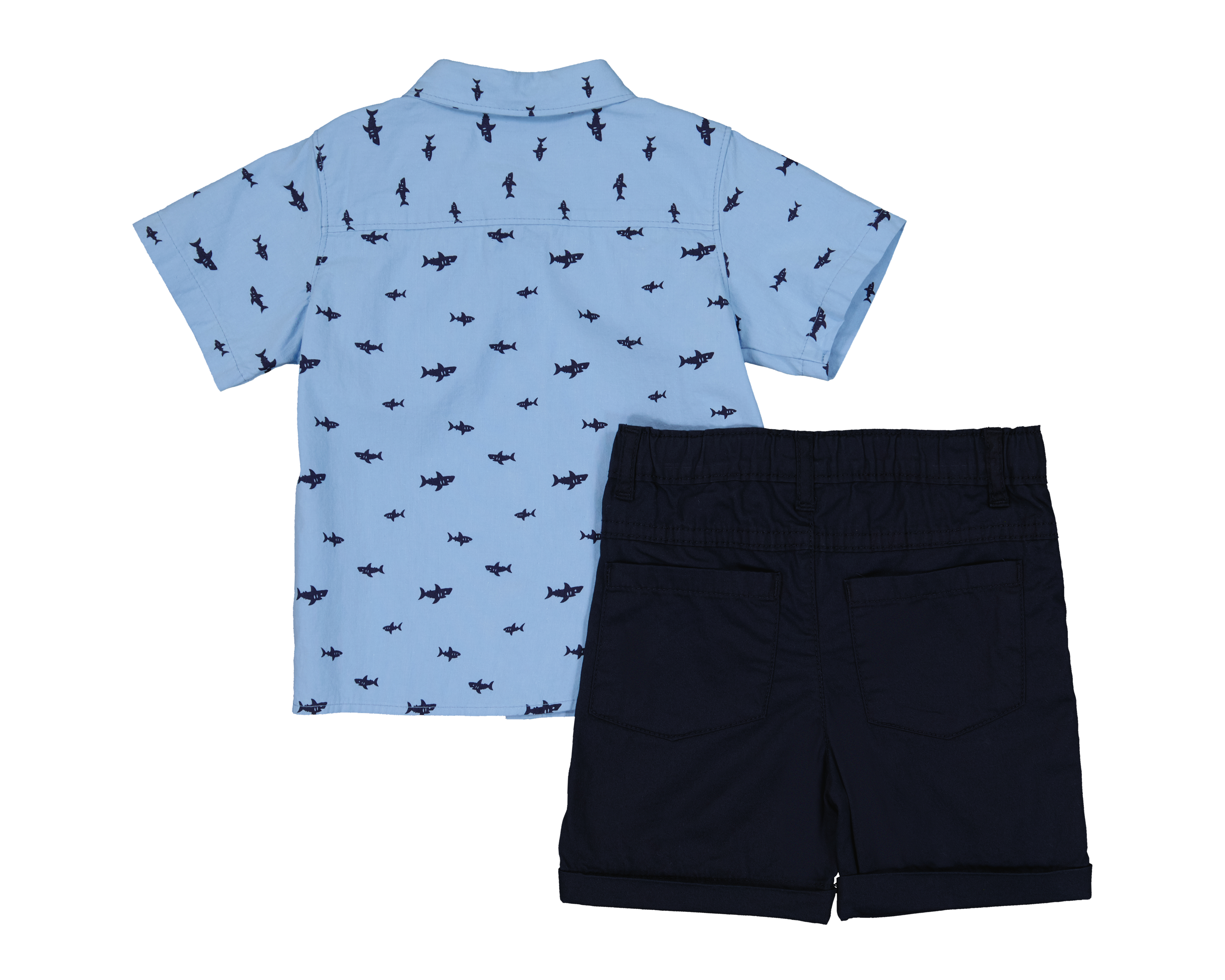 Foto 3 pulgar | Foto 2 | Conjunto de Short y Camisa para Bebé Niño Baby Colors de Algodón Estampado 2 Piezas