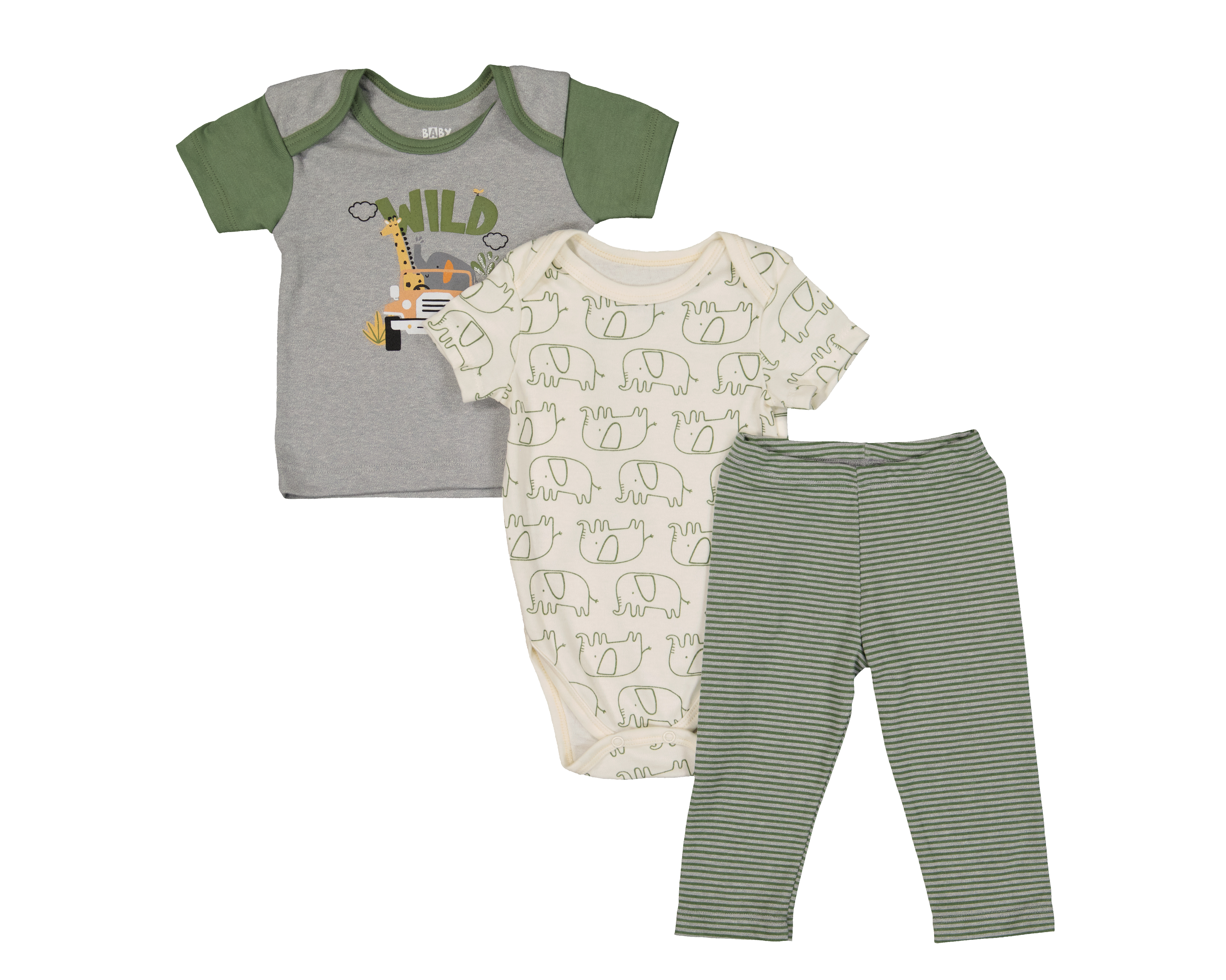 Foto 2 pulgar | Foto 1 | Conjunto para Bebé Niño Baby Colors 3 Piezas