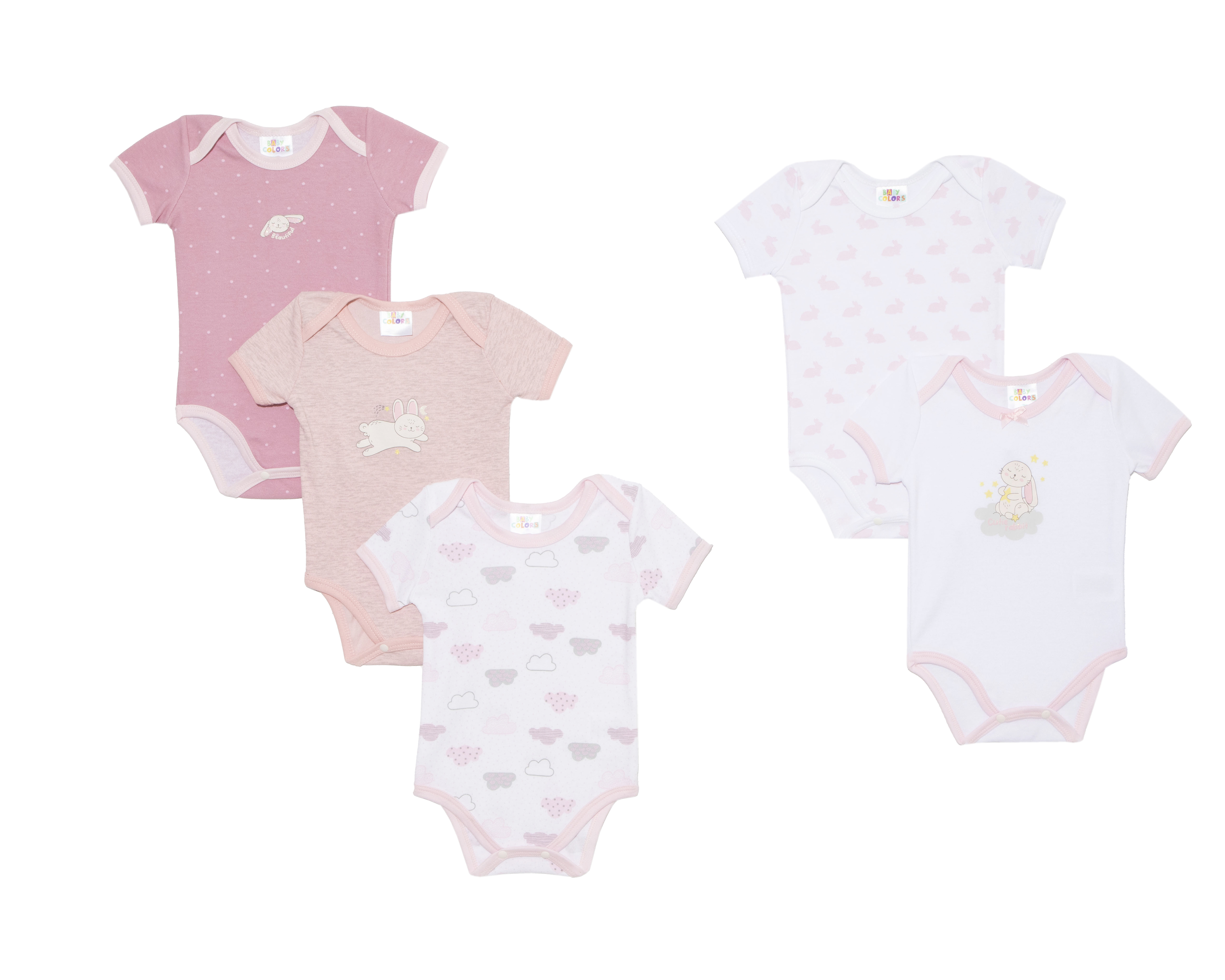 Pañalero para Bebe Niña Baby Colors 5 Piezas