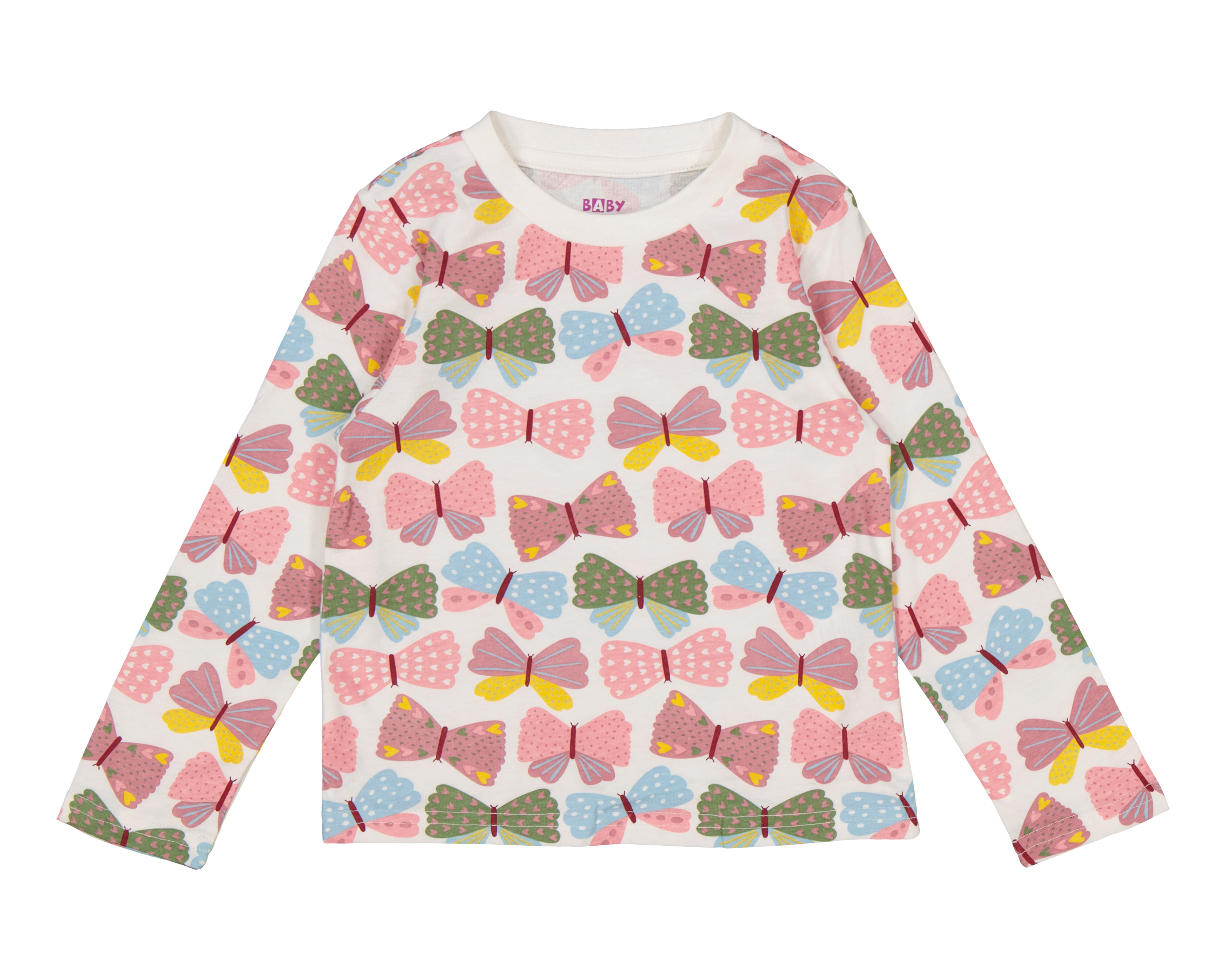 Foto 4 pulgar | Foto 3 | Playera para Bebé Niña Baby Colors de Algodón Manga Larga 3 Piezas