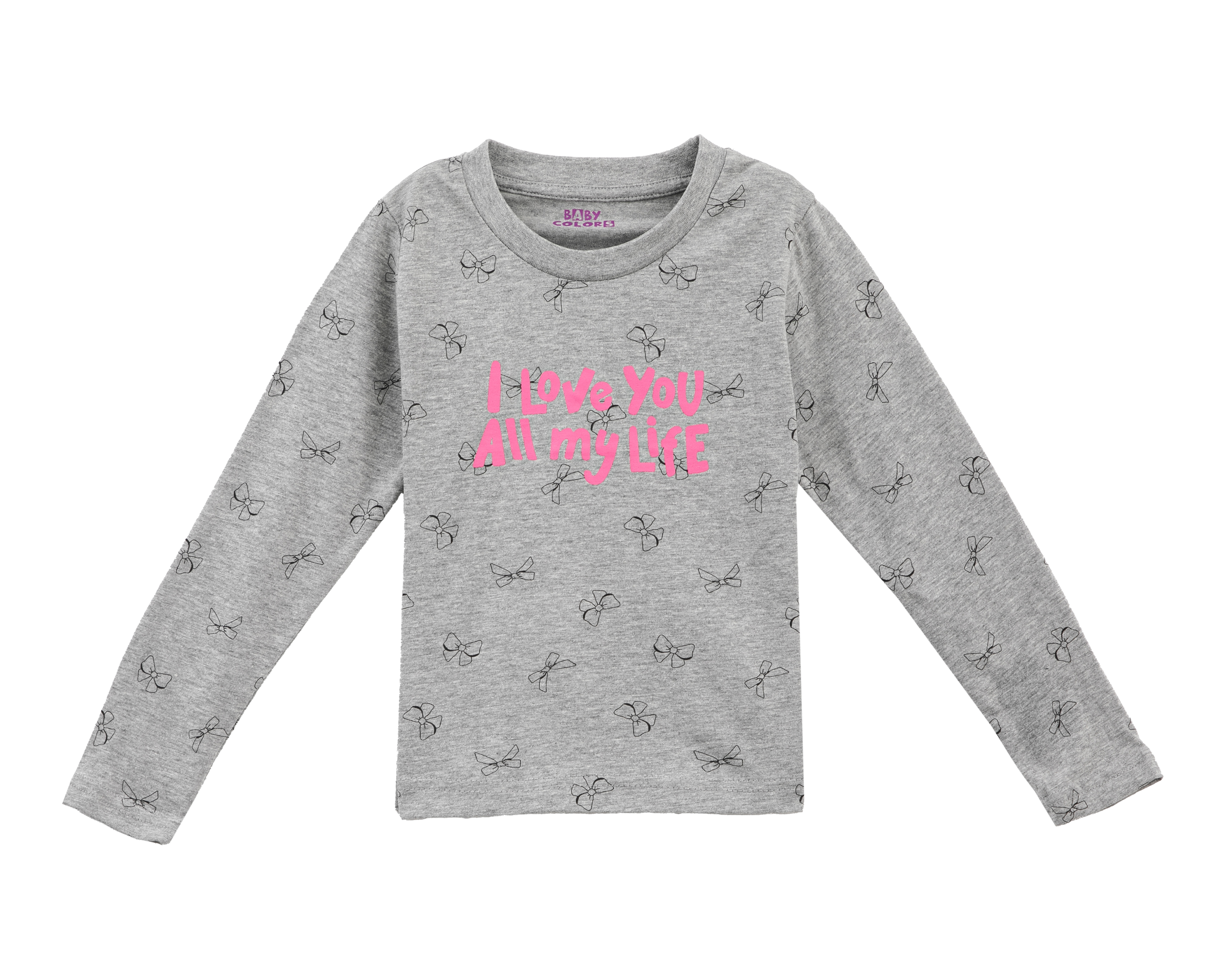 Foto 2 pulgar | Foto 1 | Playera Baby Colors de Algodón para Bebé Niña