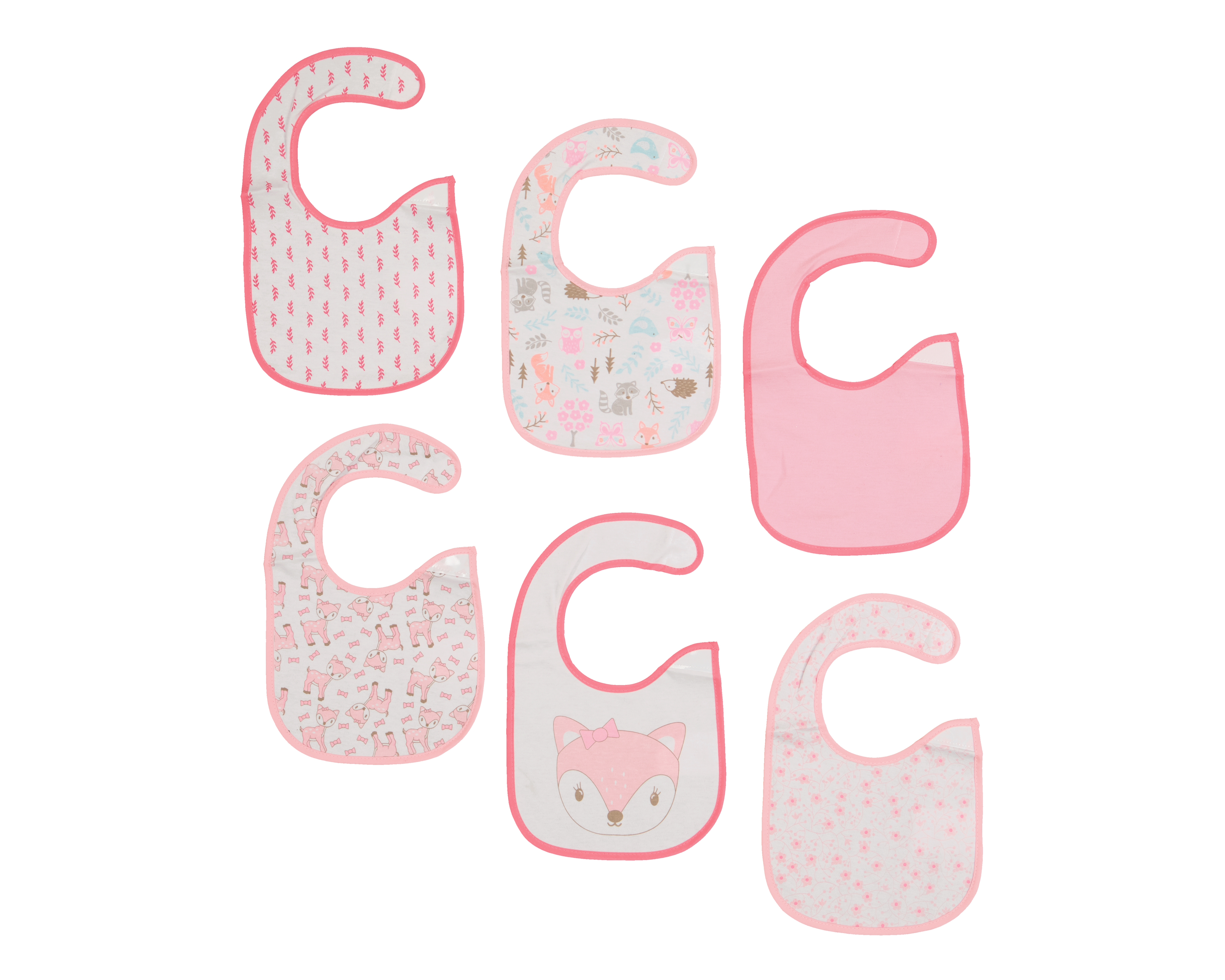 Foto 1 | Foto 1 | Baberos para Bebé Niña Baby Colors 6 Piezas