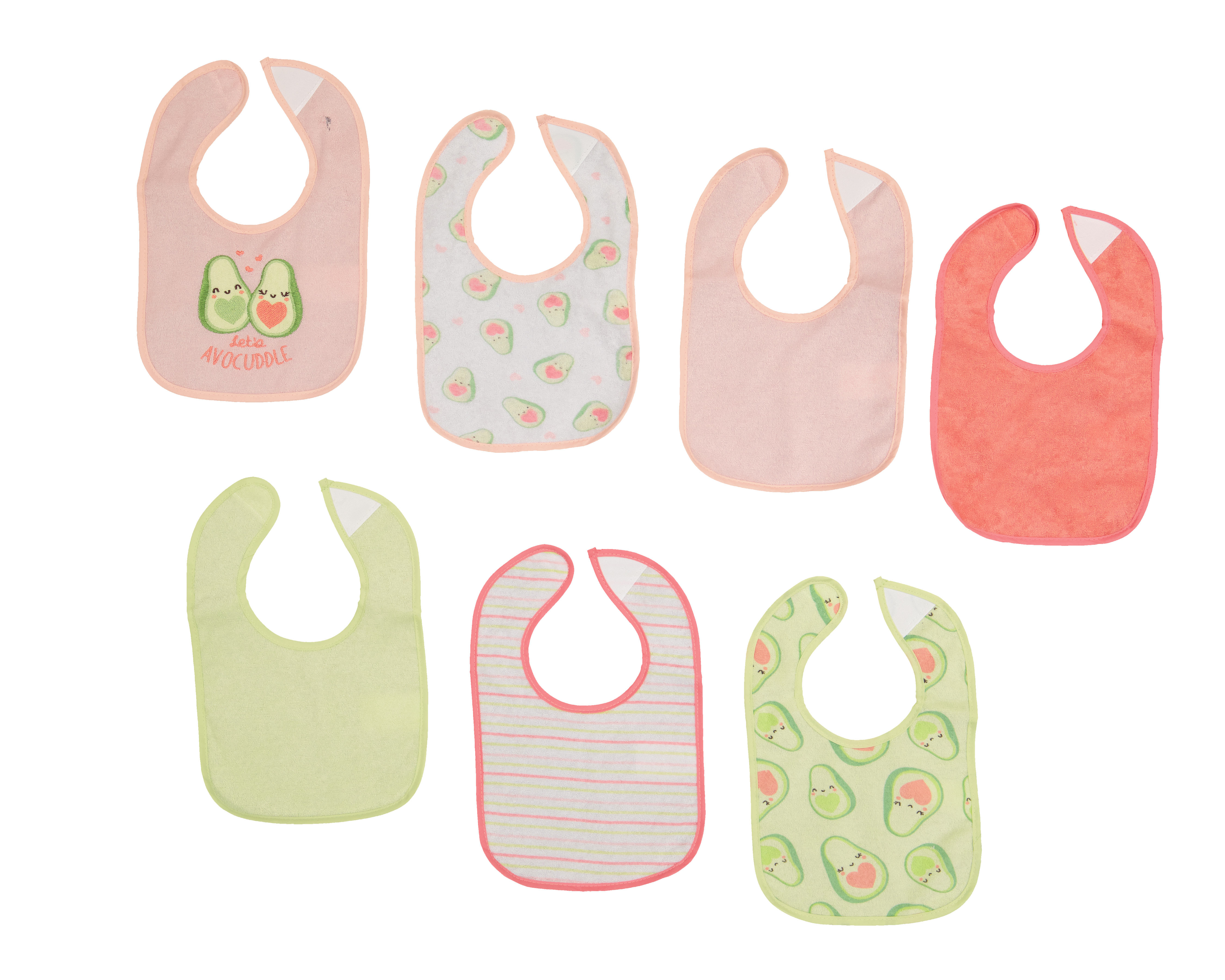 Baberos para Bebé Niña Baby Colors 7 Piezas