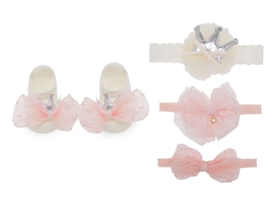 Foto 1 | Foto 1 | Tiaras y Calcetas para Bebe Niña Baby Colors 4 Piezas