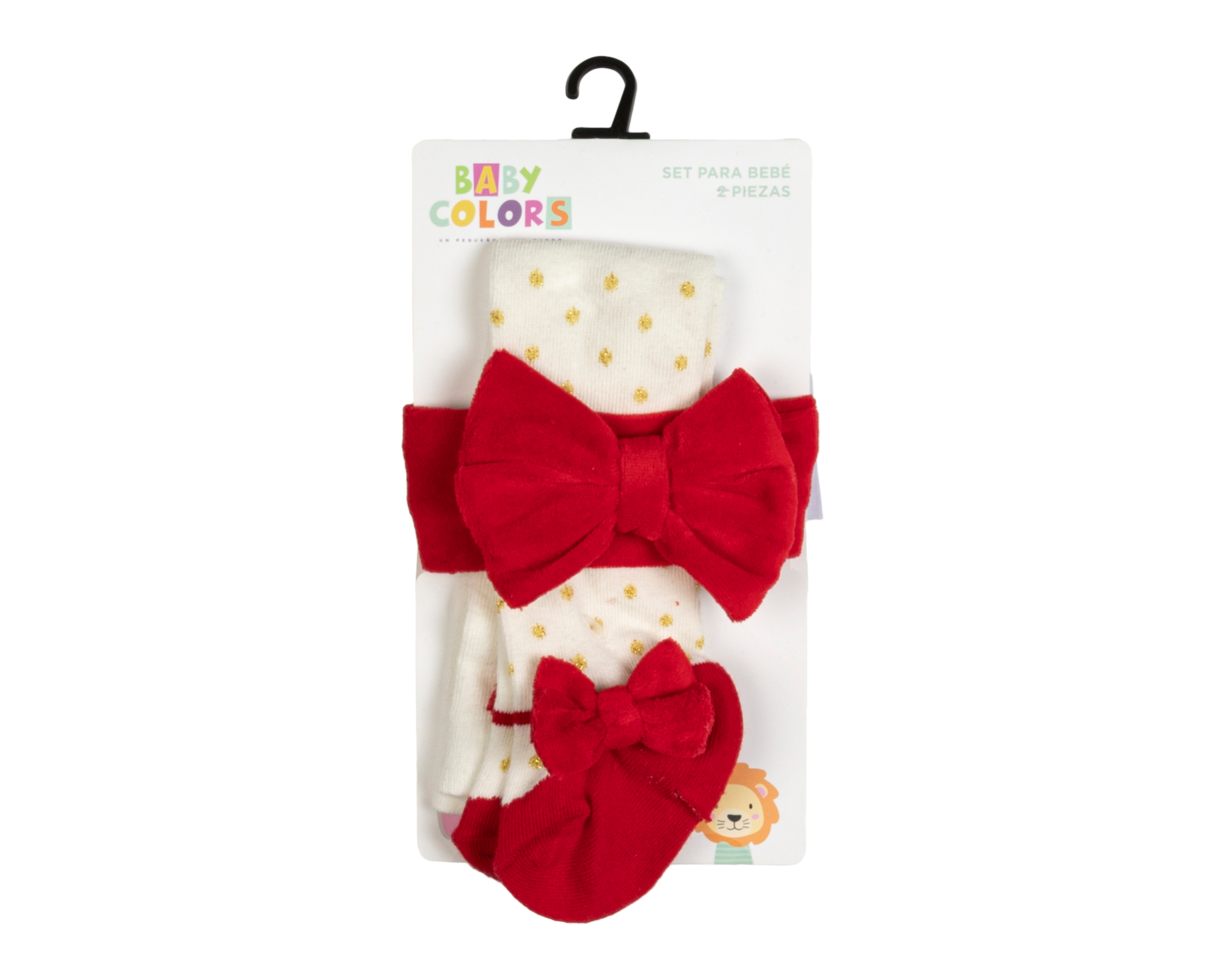 Foto 2 pulgar | Foto 1 | Mallas con Tiara Roja para Bebe Niña con Estampado de Puntos