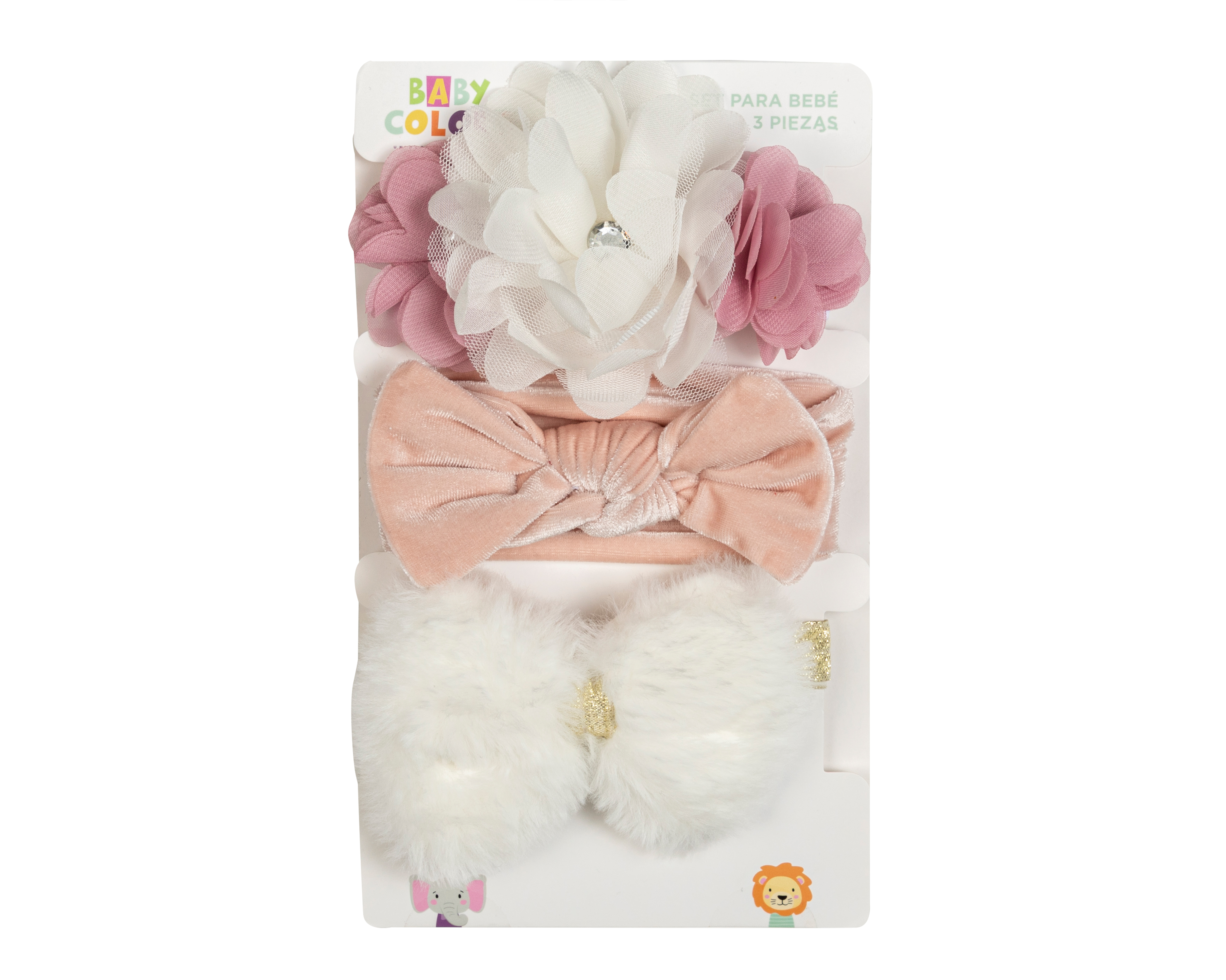 Foto 4 pulgar | Foto 3 | Tiara para Bebé Baby Colors 3 Piezas