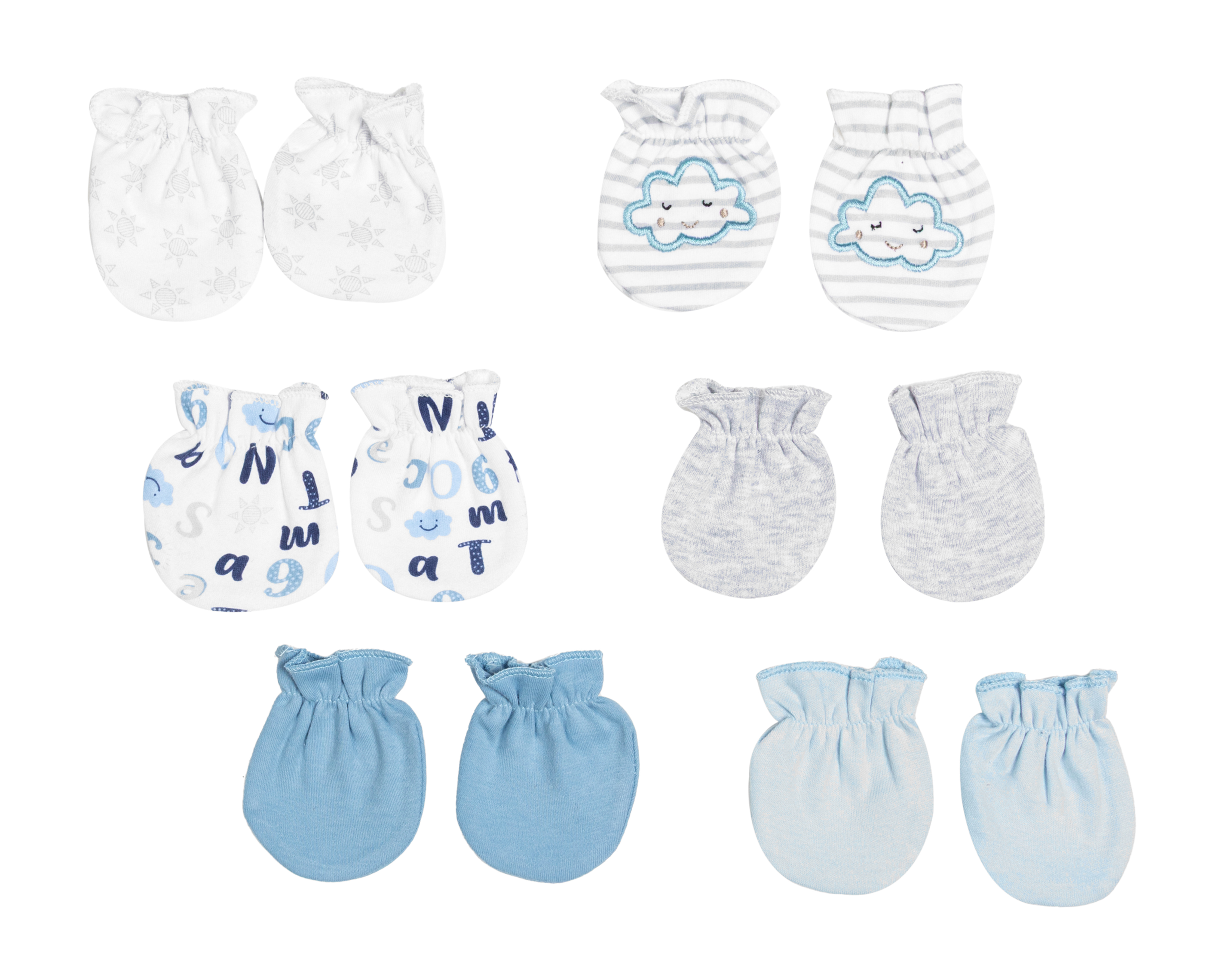 Guantes Baby Colors para Bebé Niño 6 Pares