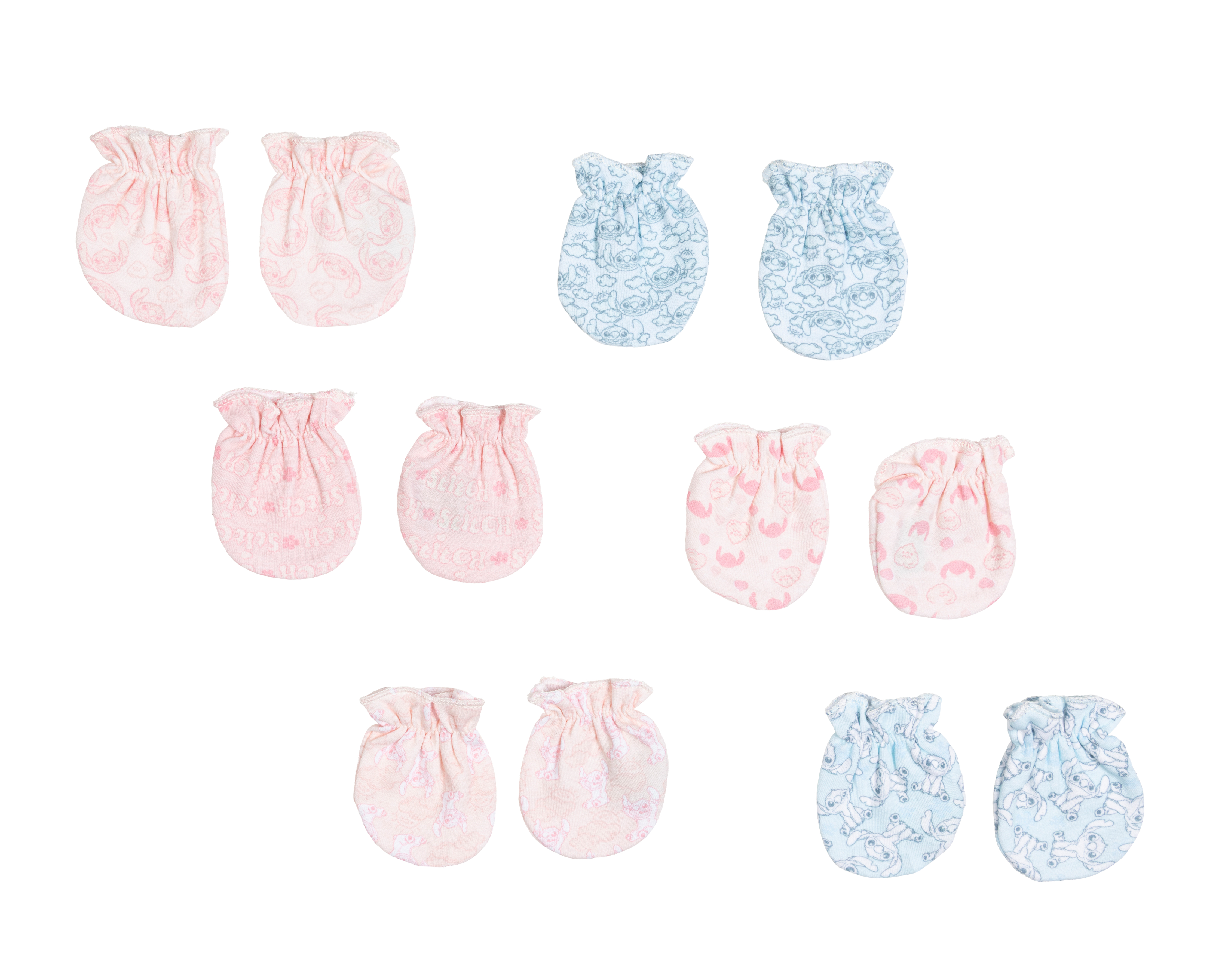 Guantes Disney Lilo & Stitch para Bebé 6 Pares