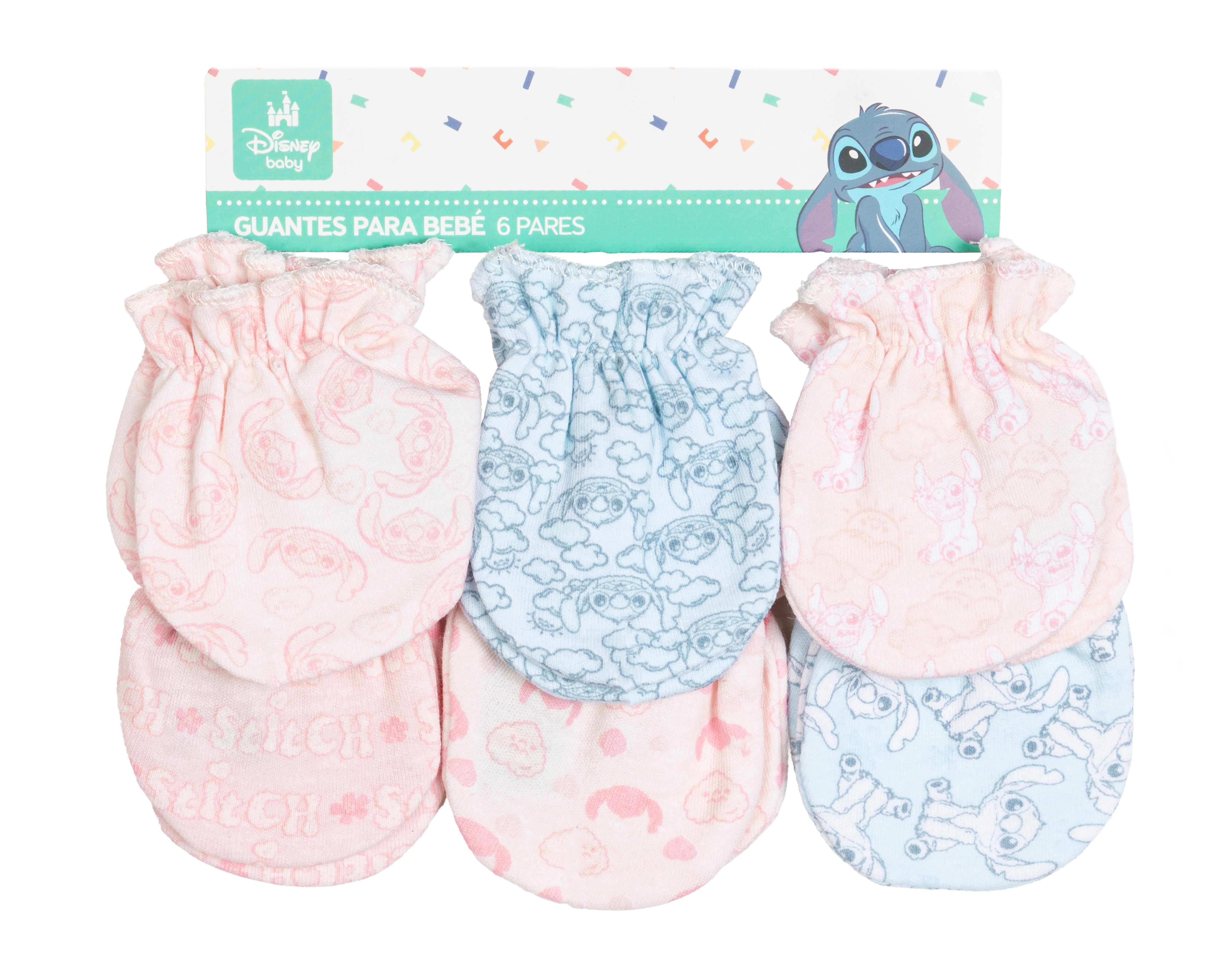 Foto 5 pulgar | Foto 4 | Guantes Disney Lilo & Stitch para Bebé 6 Pares
