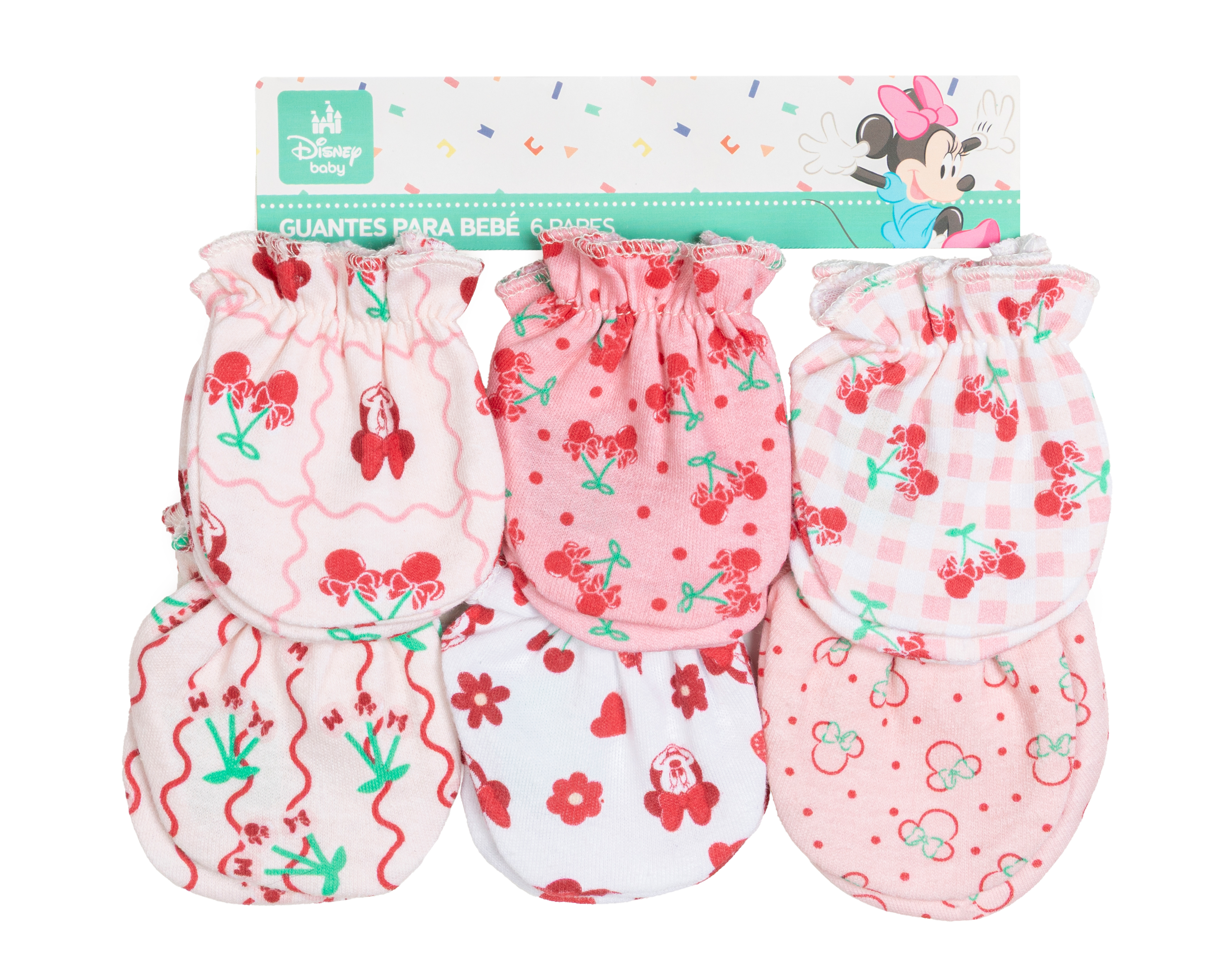 Foto 5 pulgar | Foto 4 | Guantes Disney Minnie Mouse para Bebé Niña 6 Pares