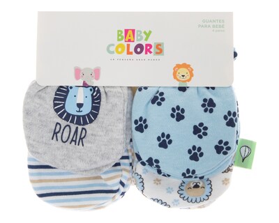 Foto 4 | Foto 4 | Guantes de Algodón para Bebé Niño Baby Colors 4 Pares