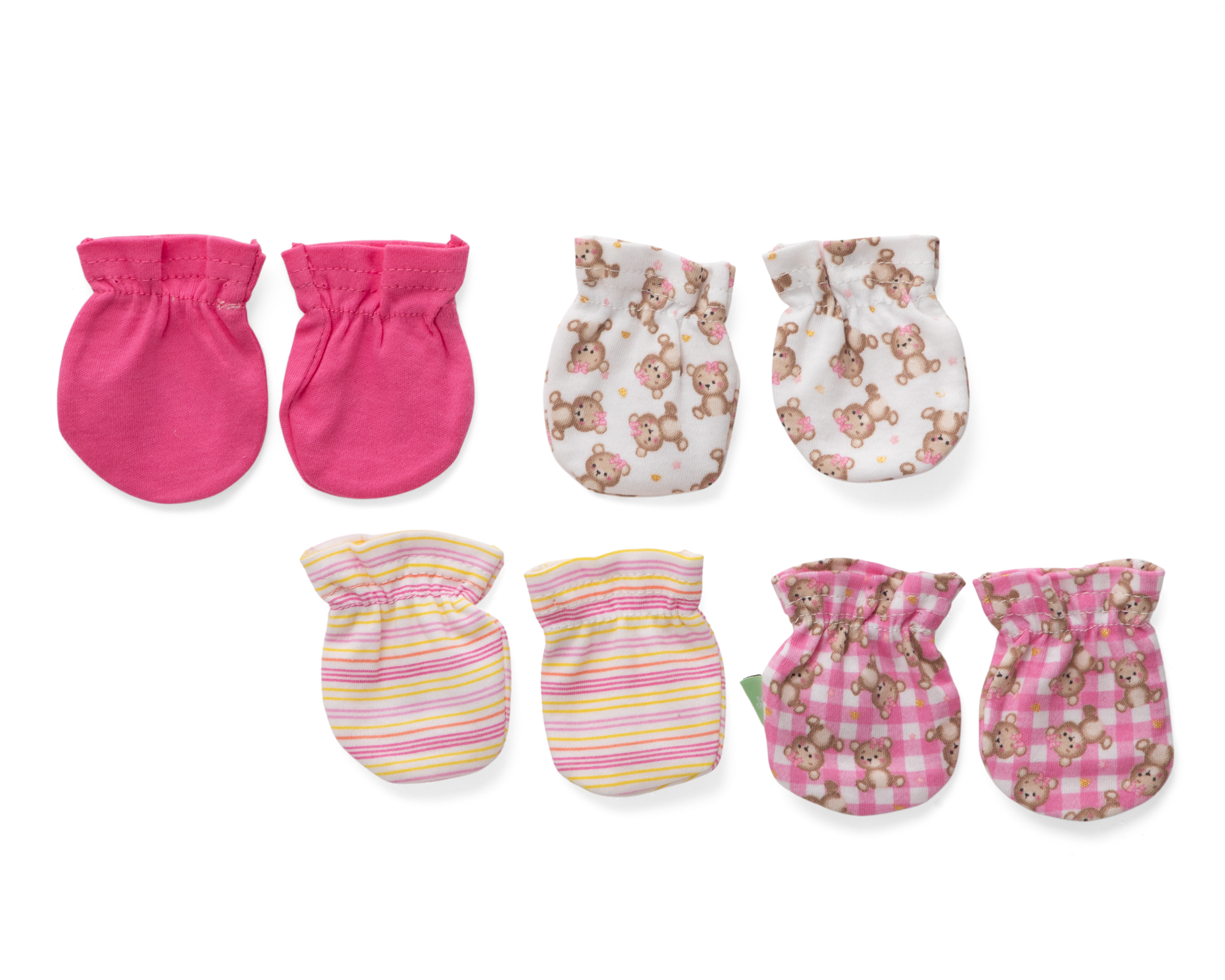 Foto 3 pulgar | Foto 2 | Guantes de Algodón para Bebé Niña Baby Colors 4 Pares