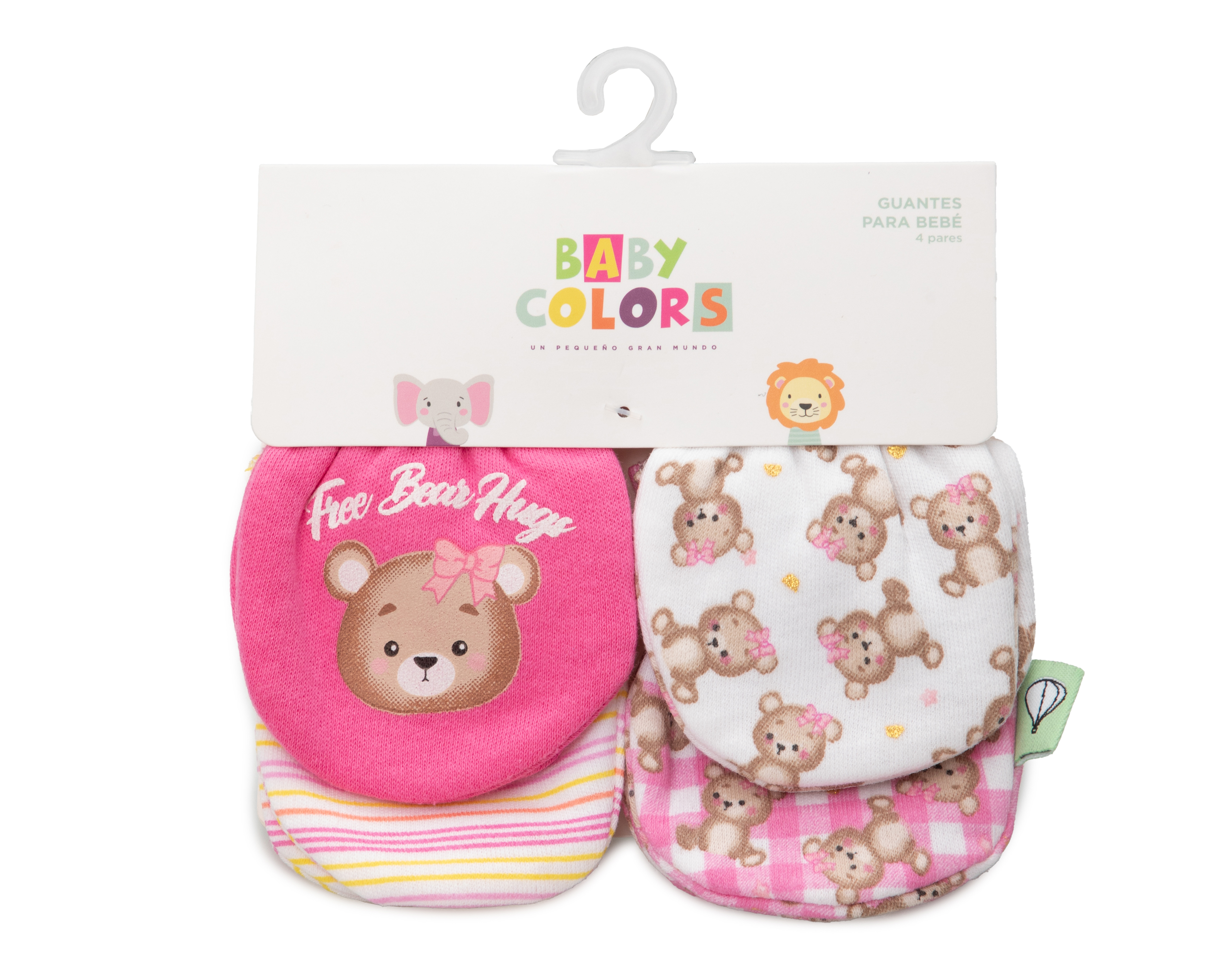 Foto 5 pulgar | Foto 4 | Guantes de Algodón para Bebé Niña Baby Colors 4 Pares