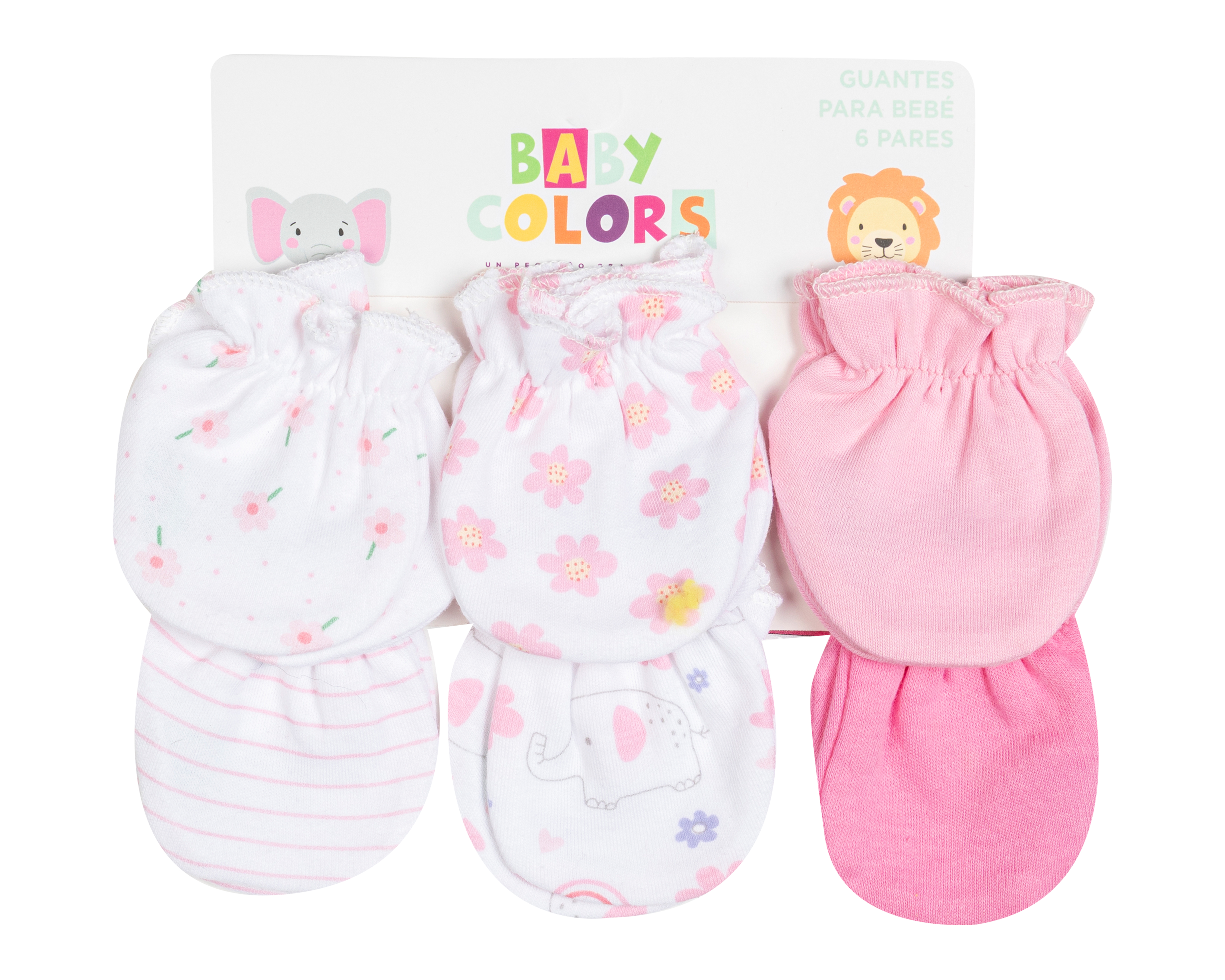 Foto 5 pulgar | Foto 4 | Guantes Baby Colors para Bebé Niña 6 Pares